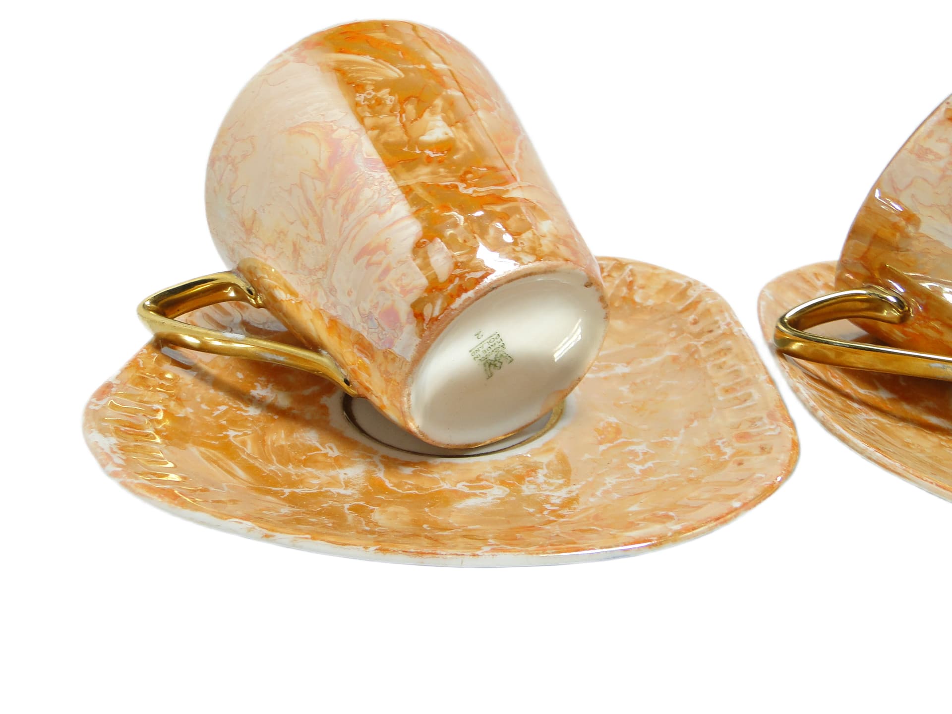 Para filiżanek Helena, mid-century modern, porcelana, Wawel, Polska, lata 70. - 95197