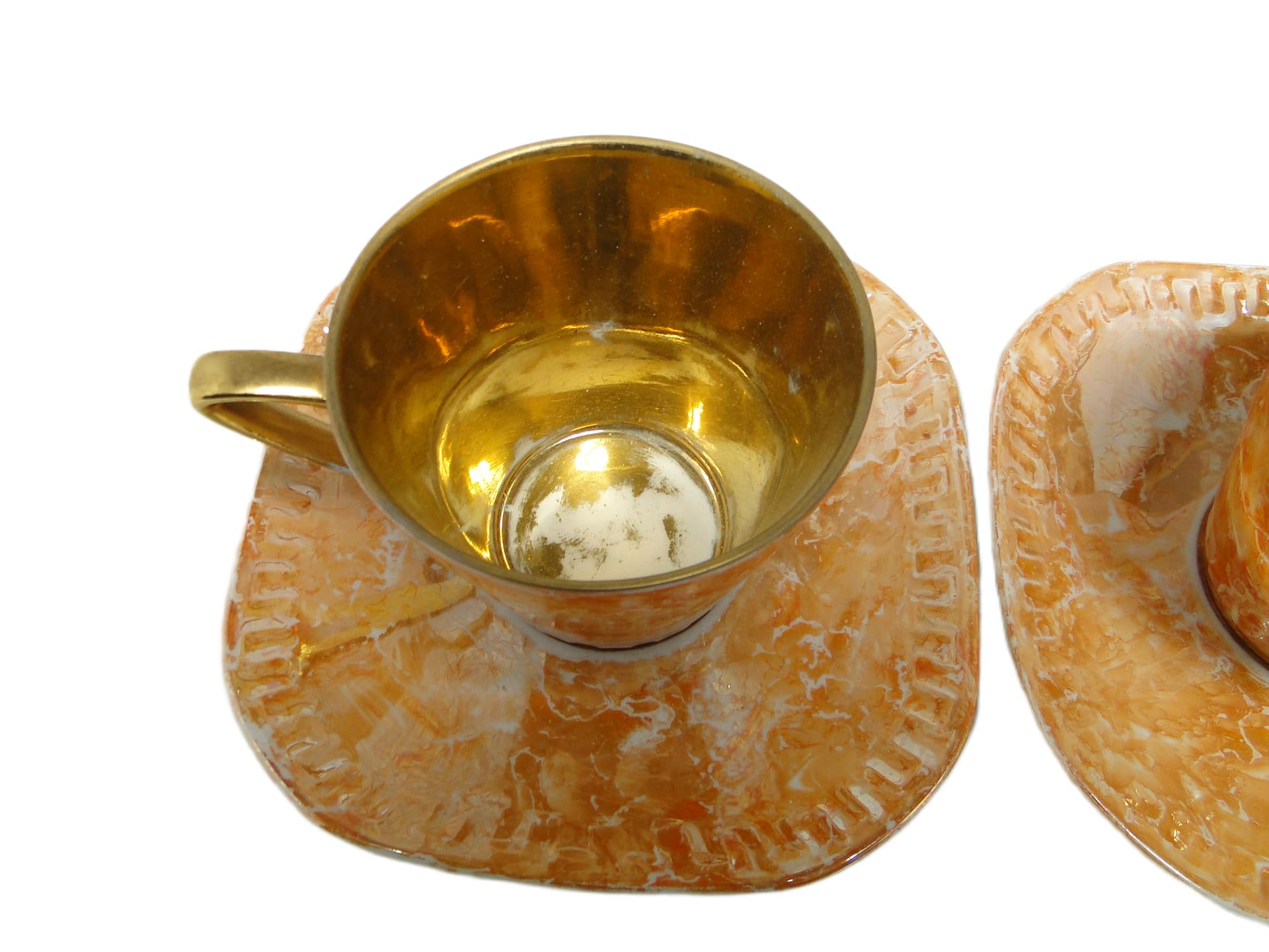 Para filiżanek Helena, mid-century modern, porcelana, Wawel, Polska, lata 70. - 95194