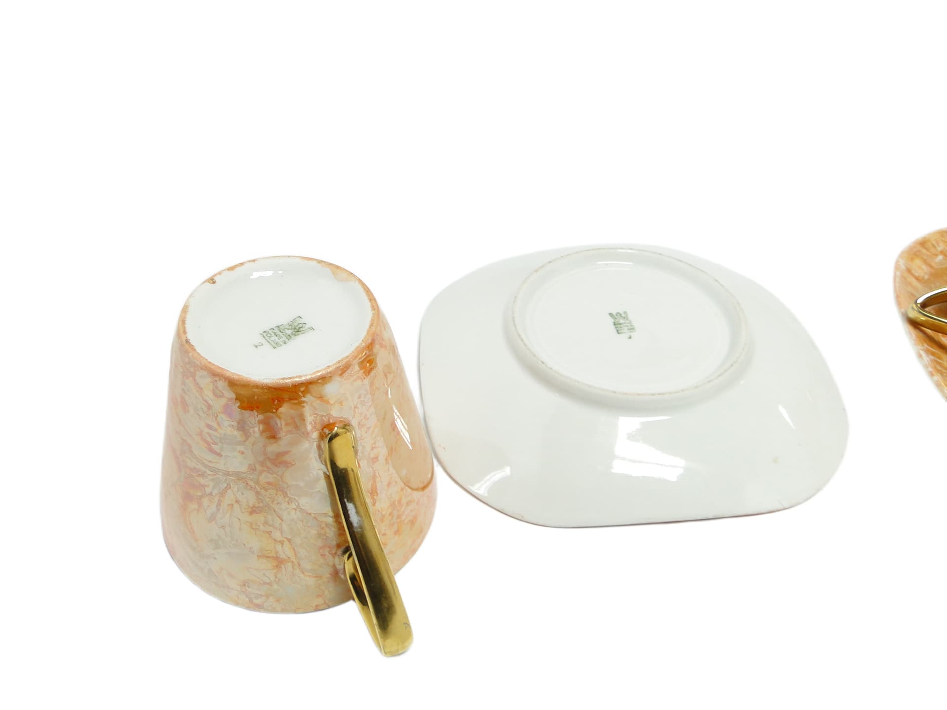 Para filiżanek Helena, mid-century modern, porcelana, Wytwórnia Porcelany Wawel, Polska, lata 70. - 95202