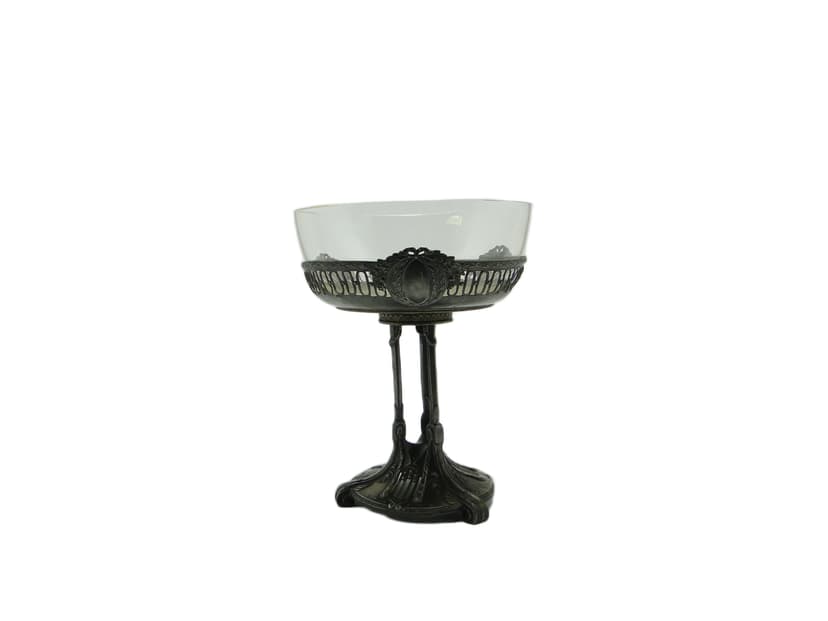 Art Nouveau centerpiece, glass, Quist, Germany, early 20th c.