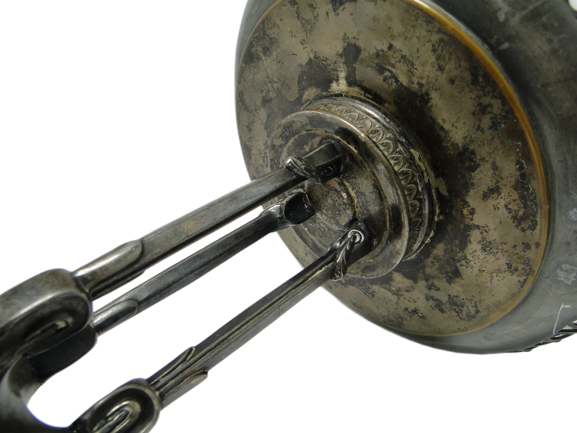 Patera Art Nouveau, szkło, Quist, Niemcy, początek XX w. - 95281