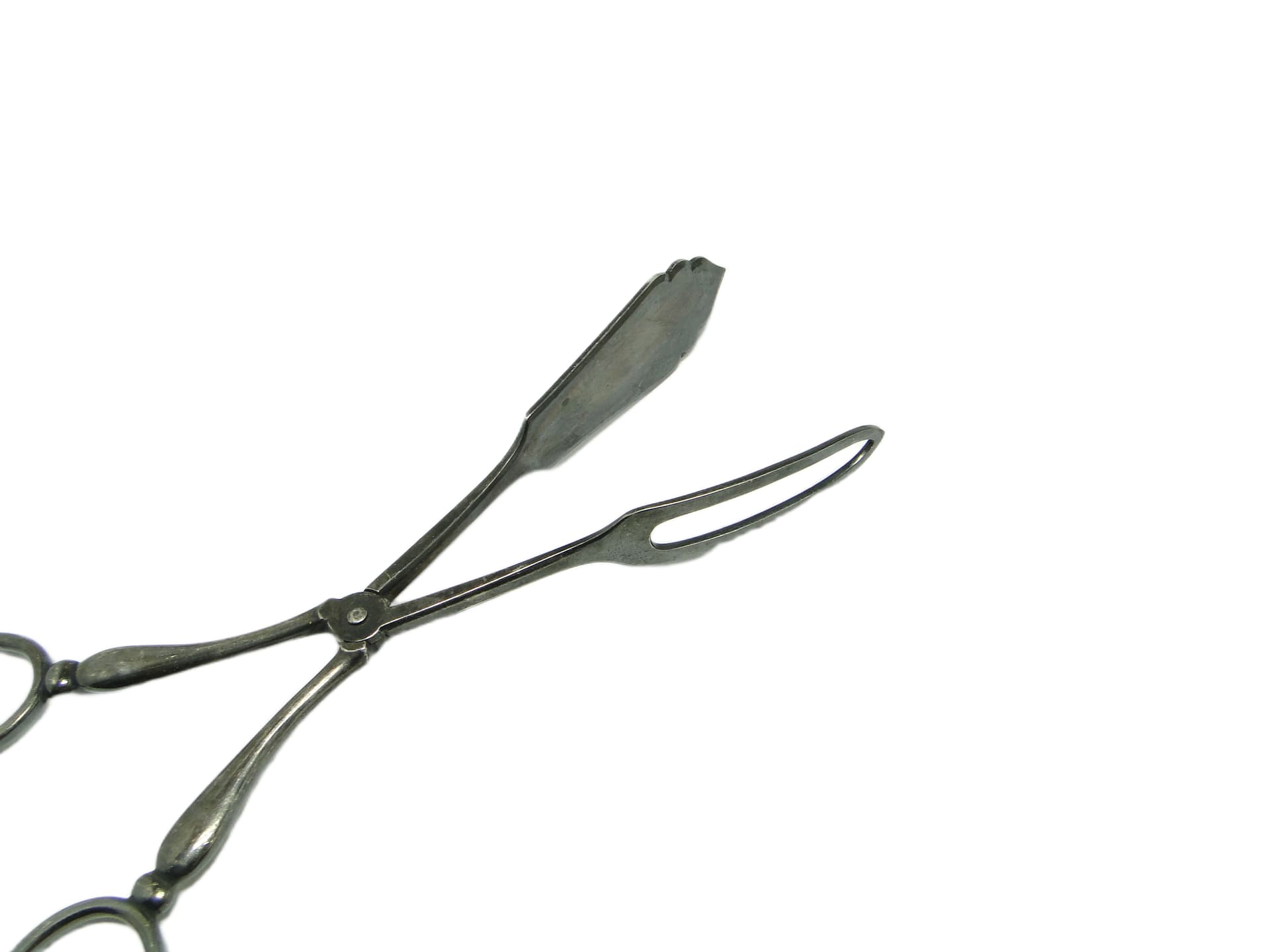 Cookie tongs, Art Deco, silver-plated brass, Sweden, 1930s. - 95329