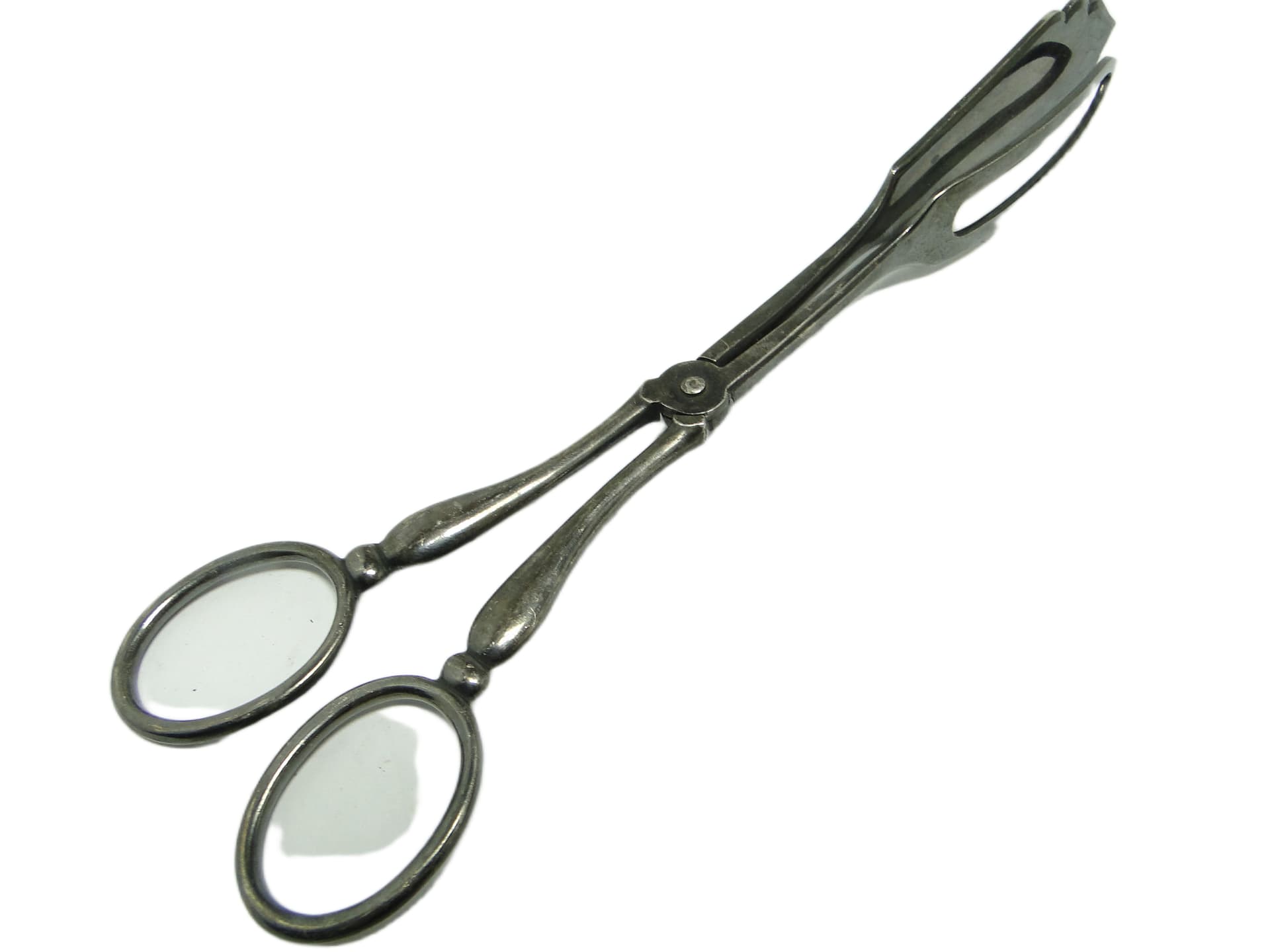 Cookie tongs, Art Deco, silver-plated brass, Sweden, 1930s. - 95322