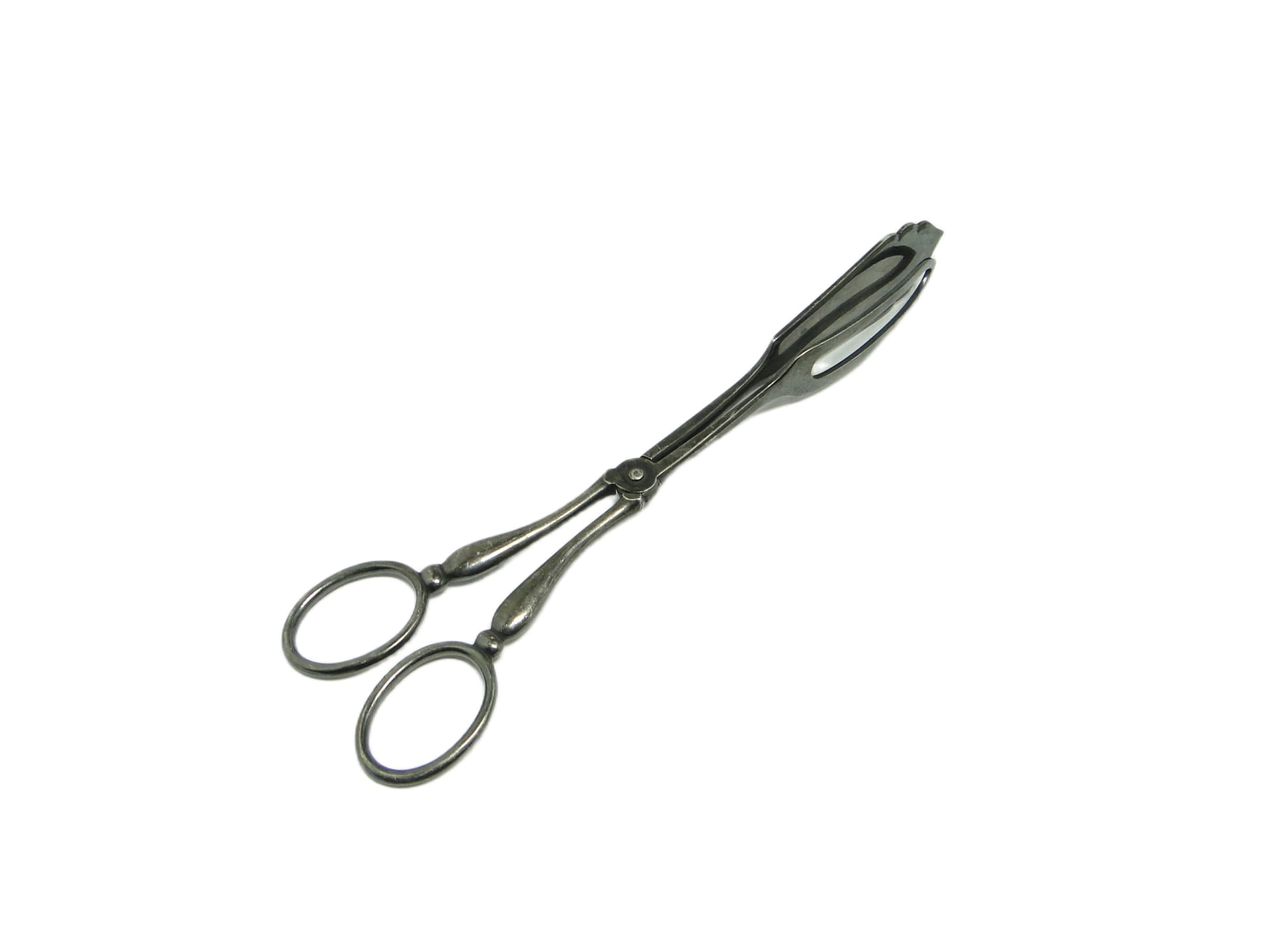 Cookie tongs, Art Deco, silver-plated brass, Sweden, 1930s. - 95327