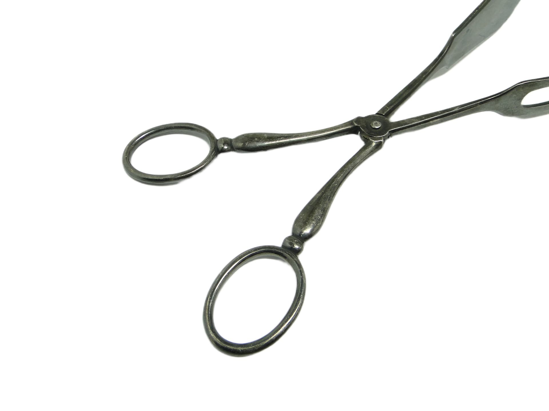 Cookie tongs, Art Deco, silver-plated brass, Sweden, 1930s. - 95330