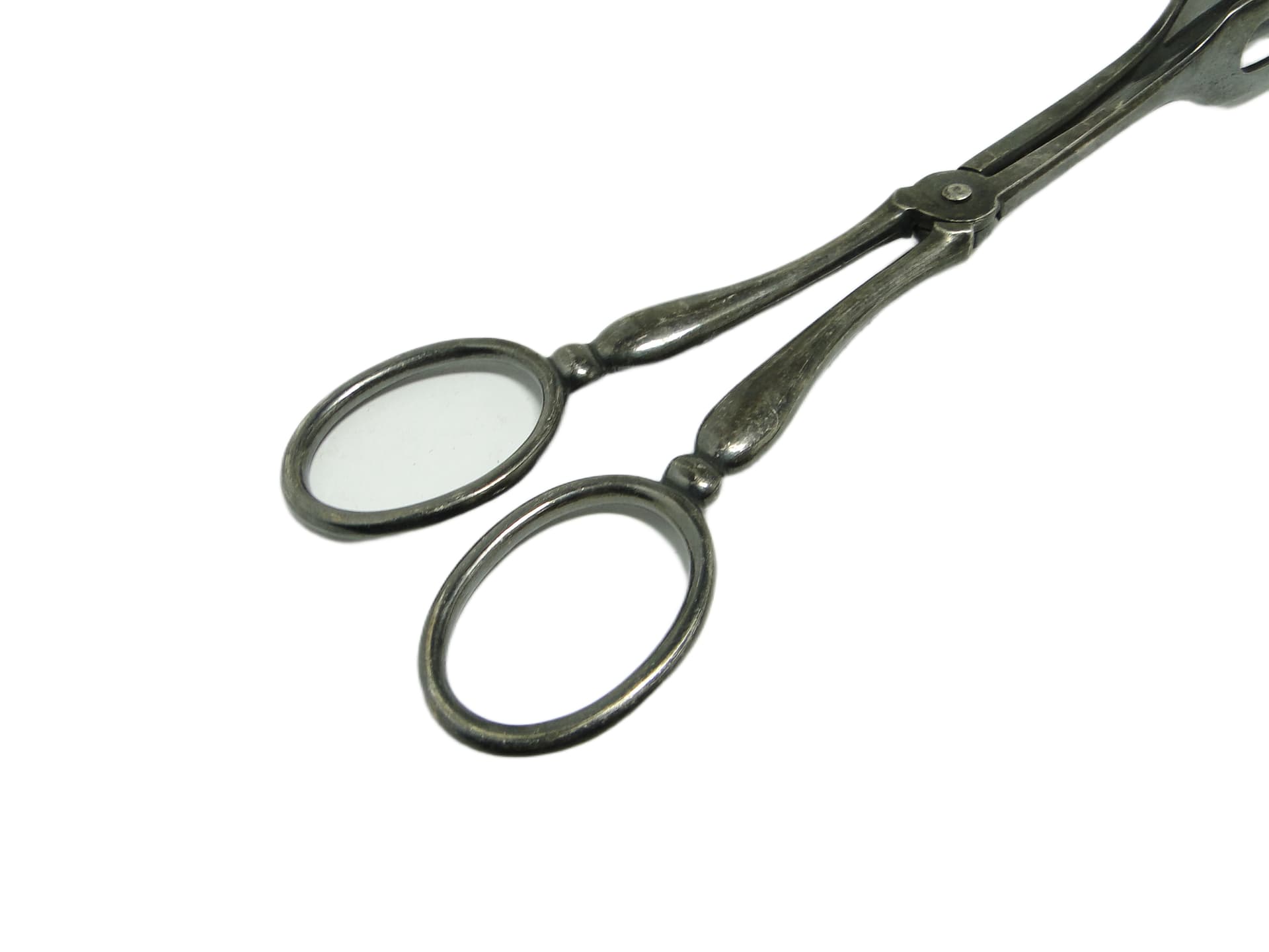 Cookie tongs, Art Deco, silver-plated brass, Sweden, 1930s. - 95326