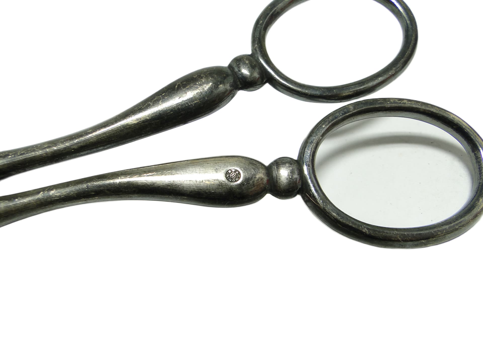 Cookie tongs, Art Deco, silver-plated brass, Sweden, 1930s. - 95325