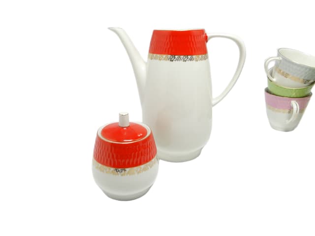 Cukiernica Karol, modernizm, porcelana, Chodzież, Polska, lata 70. - WYMIARY