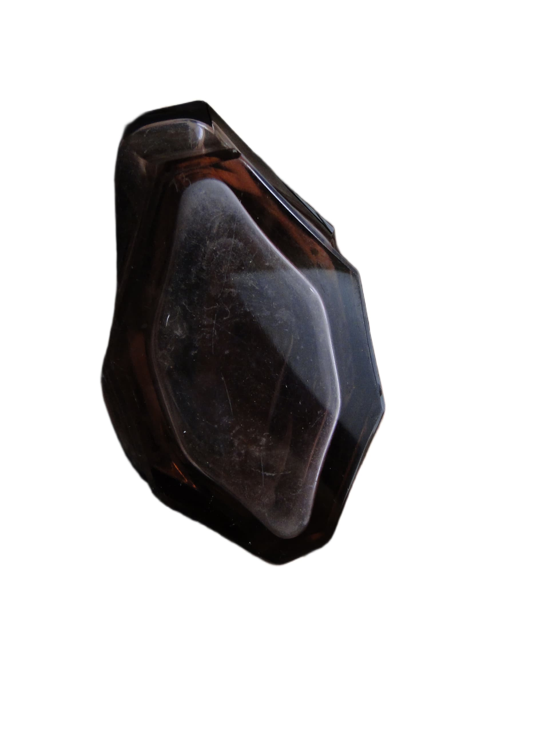 Karafka Art Deco, różowy kryształ, Moser, Czechosłowacja, lata 30. - 95406