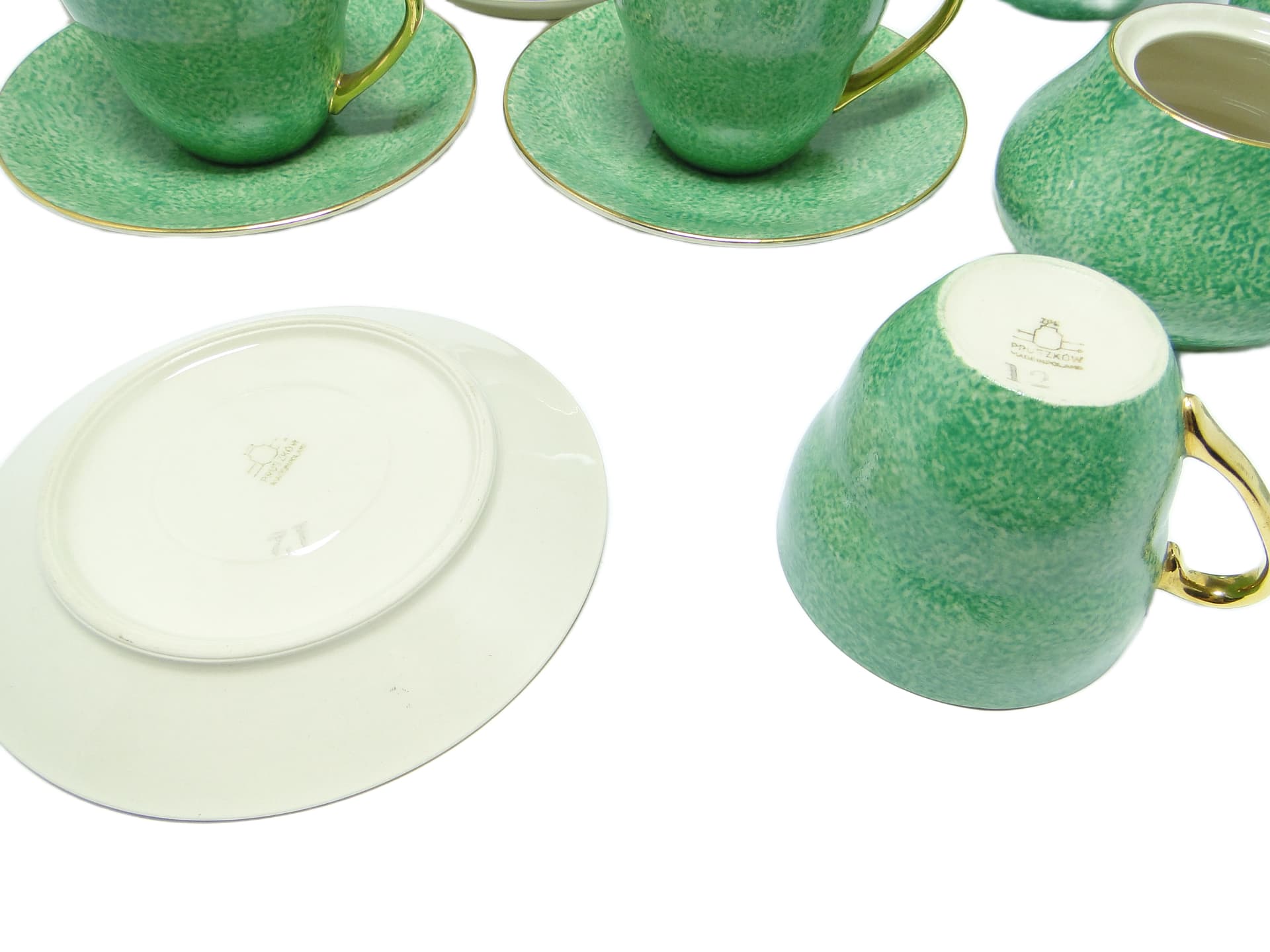 Zestaw do kawy, mid-century modern, porcelana, Porcelit Pruszków, Polska, lata 70. - 95533