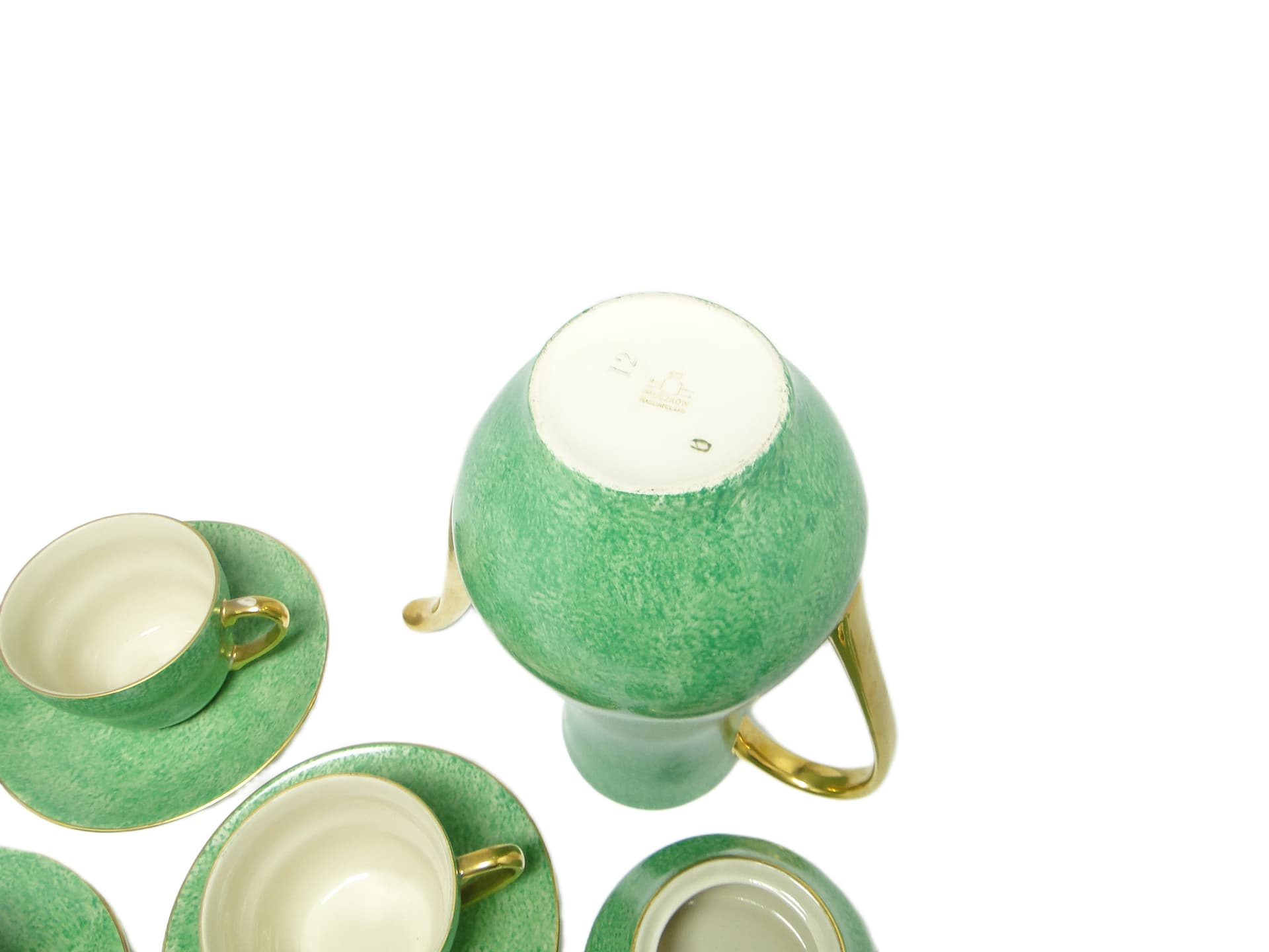 Zestaw do kawy, mid-century modern, porcelana, Porcelit Pruszków, Polska, lata 70. - 95536