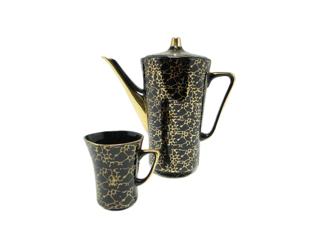 Dzbanek i cukiernica Ira, mid-century modern, porcelana, Ćmielów, Polska, lata 70. - WYMIARY