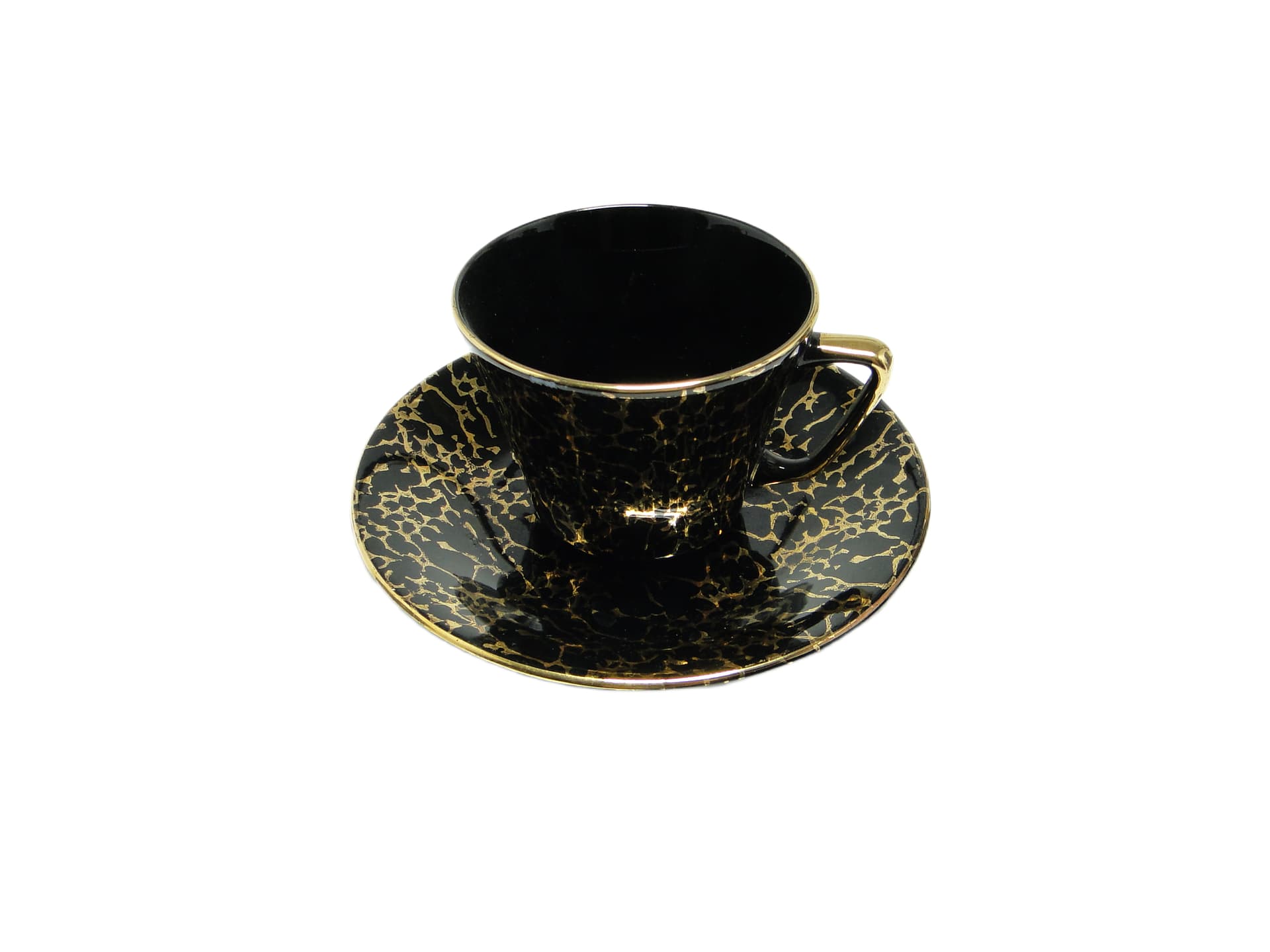 Zestaw filiżanki ze spodkiem Ira, mid-century modern, porcelana, Chodzież, Polska, lata 70. - 95562