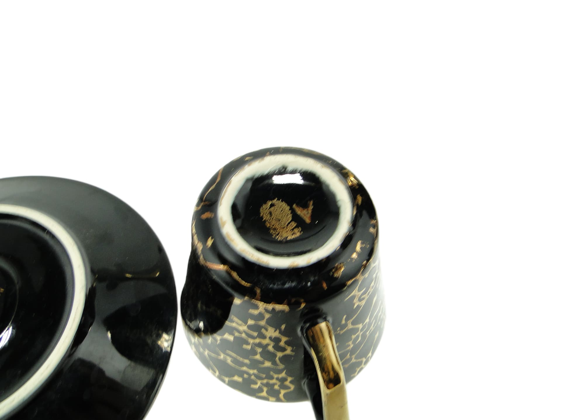 Zestaw filiżanki ze spodkiem Ira, mid-century modern, porcelana, Chodzież, Polska, lata 70. - 95563