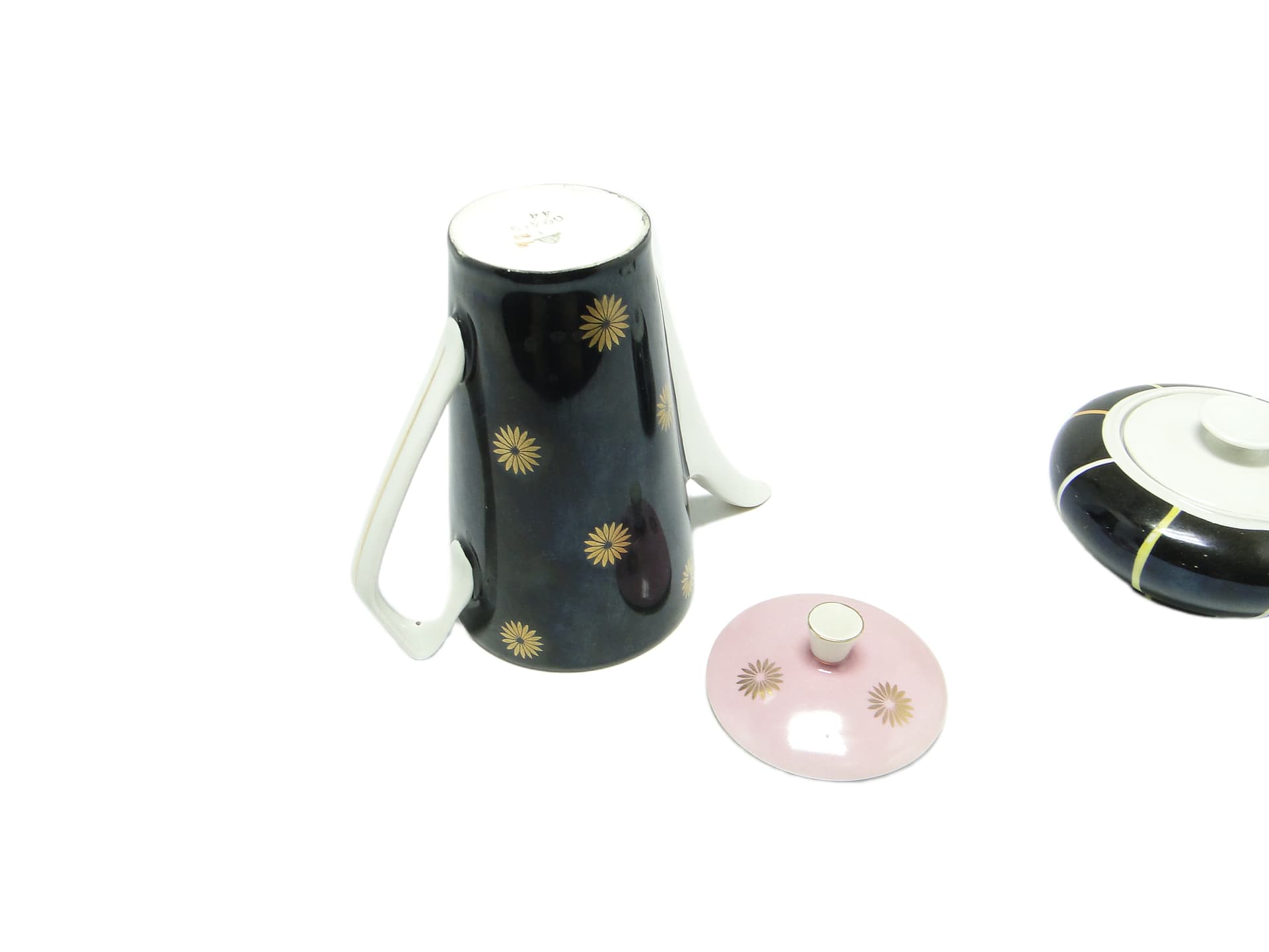 Dzbanek do kawy Mid-century modern, porcelana, Chodzież, Polska, lata 70. - 95579