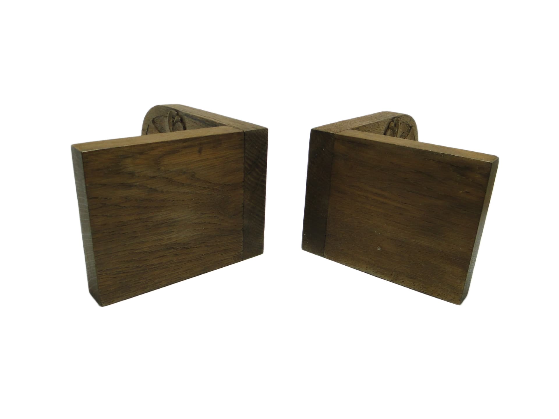 Para podpórek do książek, Art Nouveau, orzech, Austria, początek XX w. - 95653