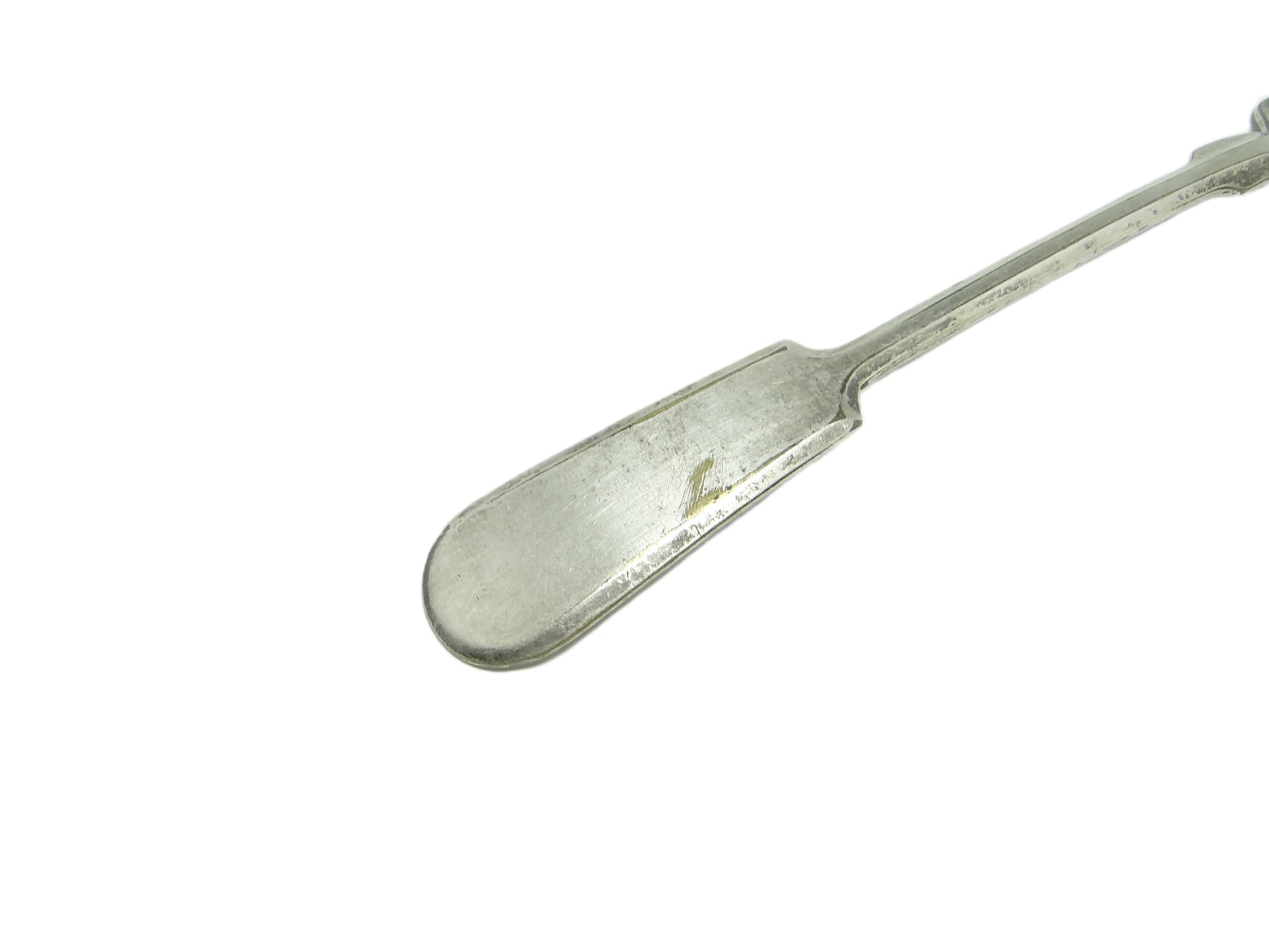 Art Deco dinner fork, silver-plated brass, Fraget, Poland, 1930s. - 95595