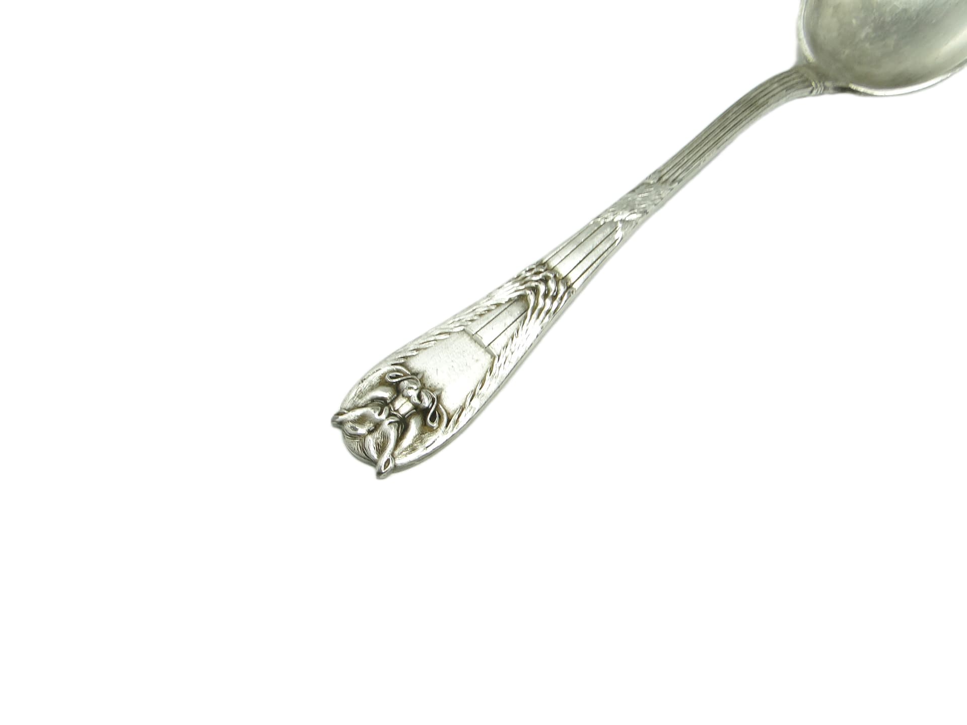 Egyptian table spoon, Art Deco, silver-plated brass, Fraget, Poland, 1920s. - 95600