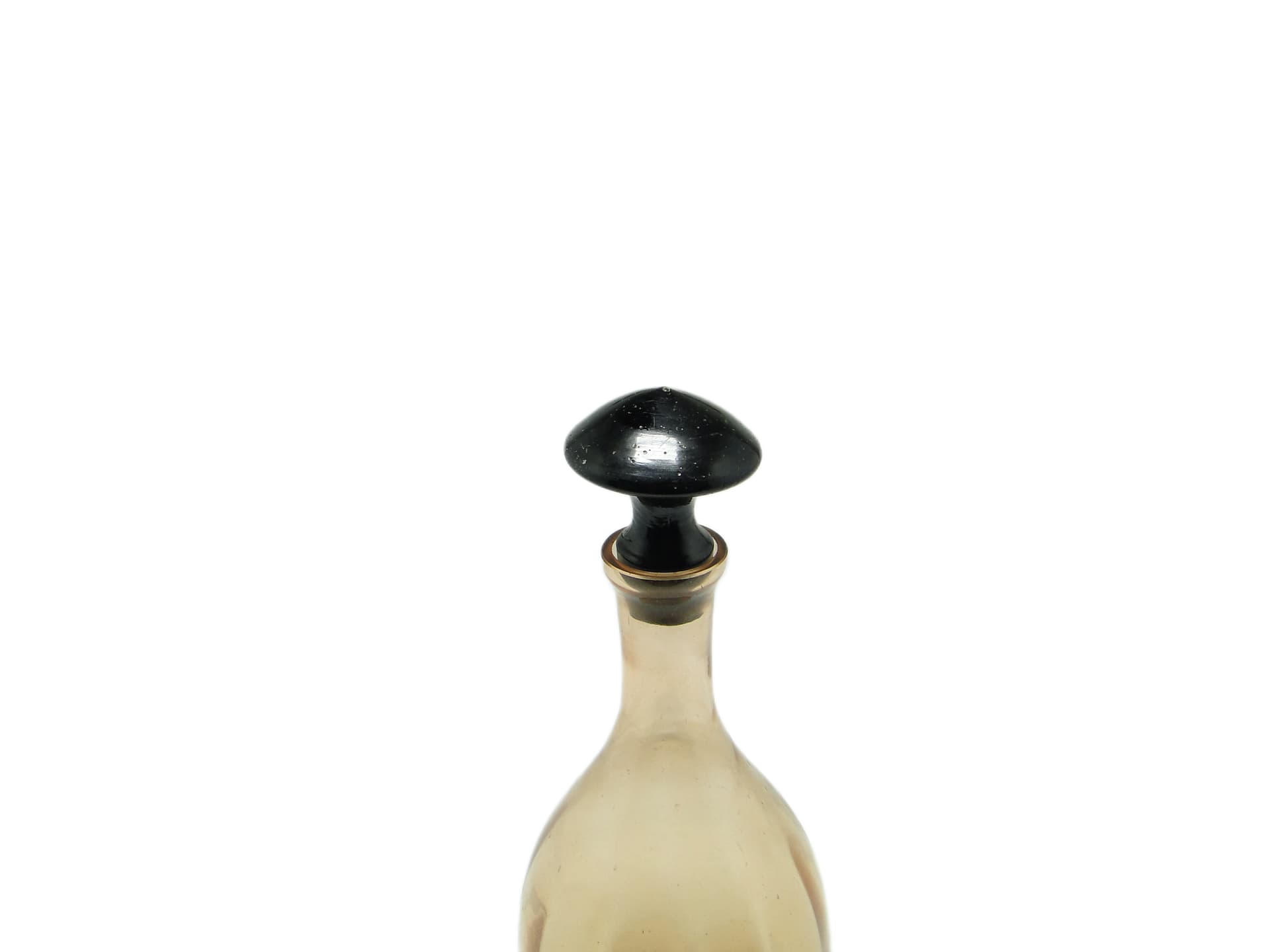 Karafka Art déco, szkło różowe, Polska, lata 30. - 95621