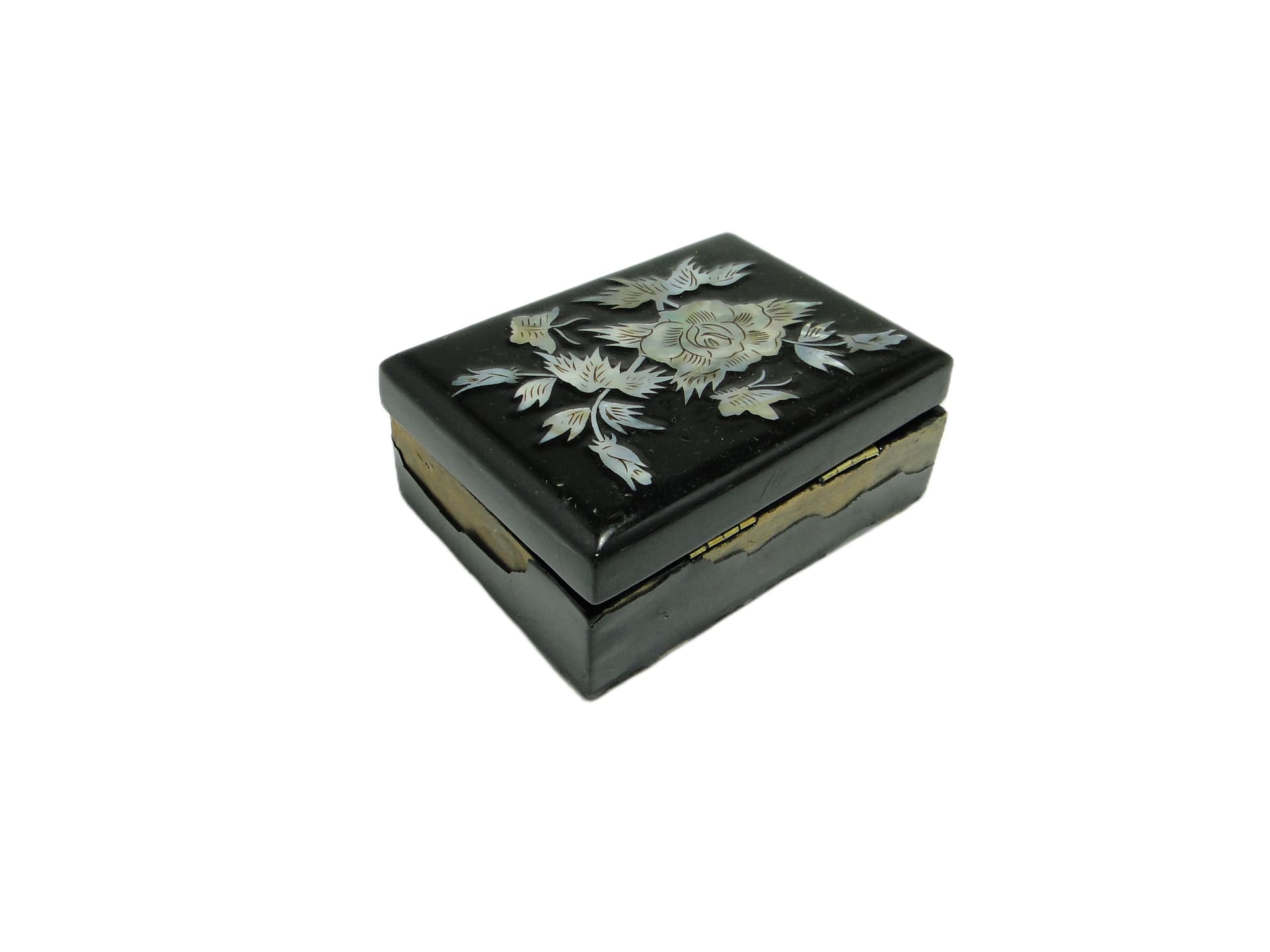 Pudełko na biżuterię Mid-century modern, velvet czerwony, Polska, lata 70. - 95637