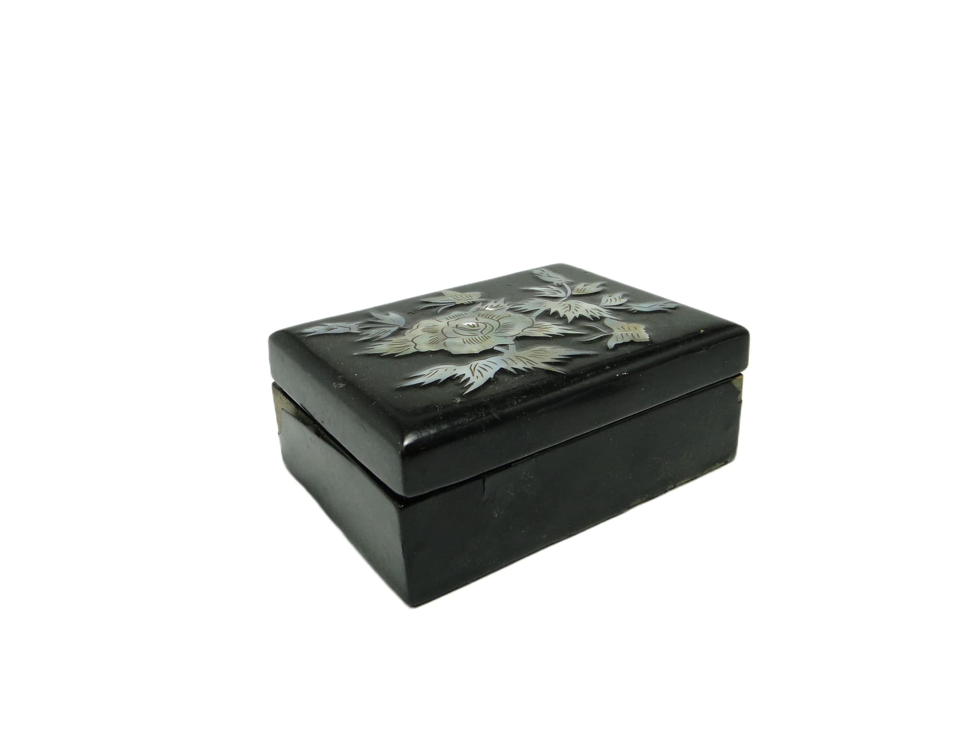 Pudełko na biżuterię Mid-century modern, velvet czerwony, Polska, lata 70. - 95631