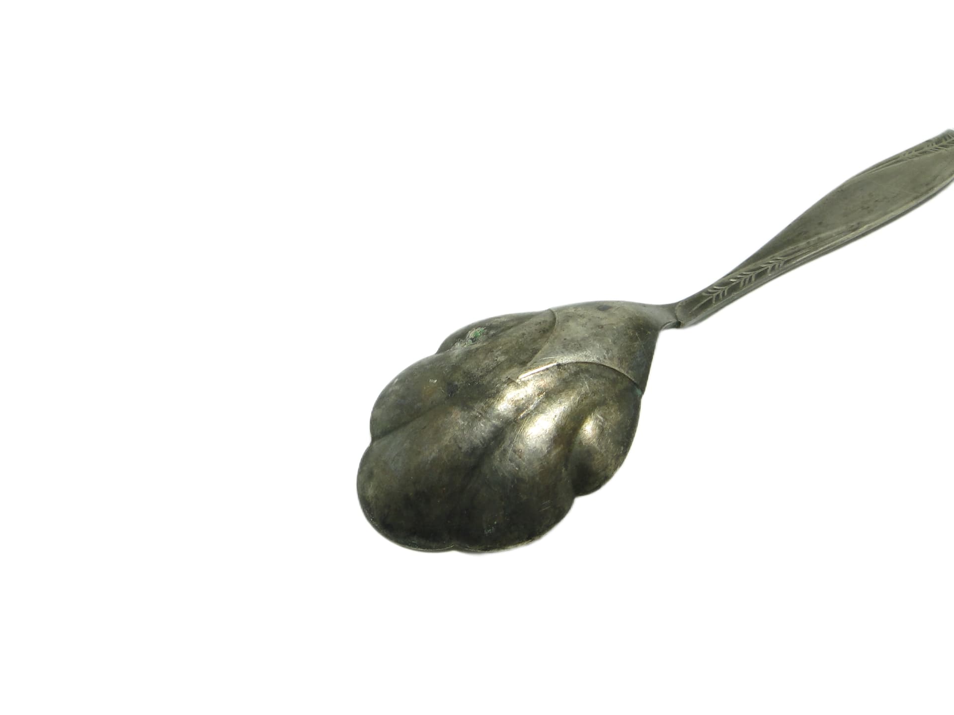 Sugar spoon, Modernism, silver-plated brass, HEFRA, Poland, 1960s. - 95670