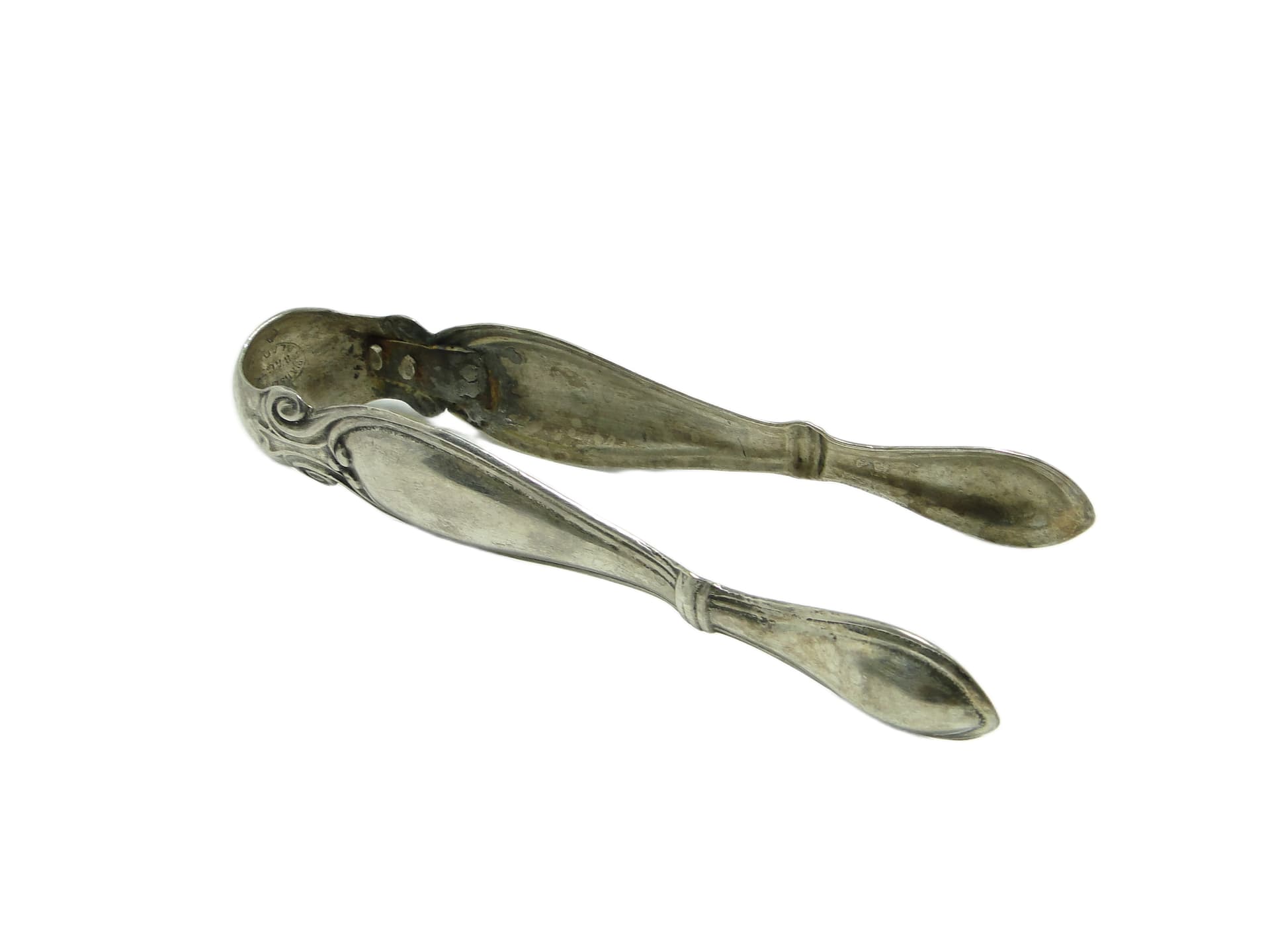 Biedermeier sugar tongs, silver-plated copper, Fraget, Poland, 19th c. - 95721