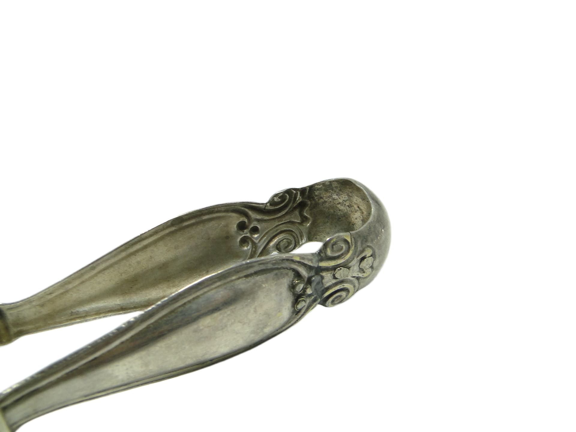 Biedermeier sugar tongs, silver-plated copper, Fraget, Poland, 19th c. - 95722