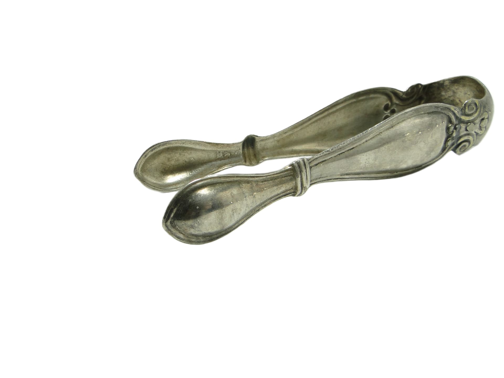 Biedermeier sugar tongs, silver-plated copper, Fraget, Poland, 19th c. - 95720