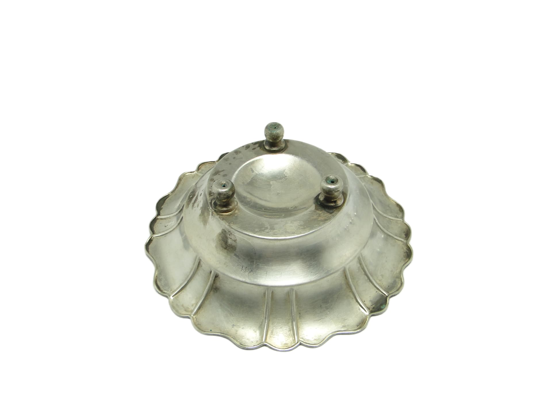 Art Deco platter, silver, Poland, 1950s. - 95744