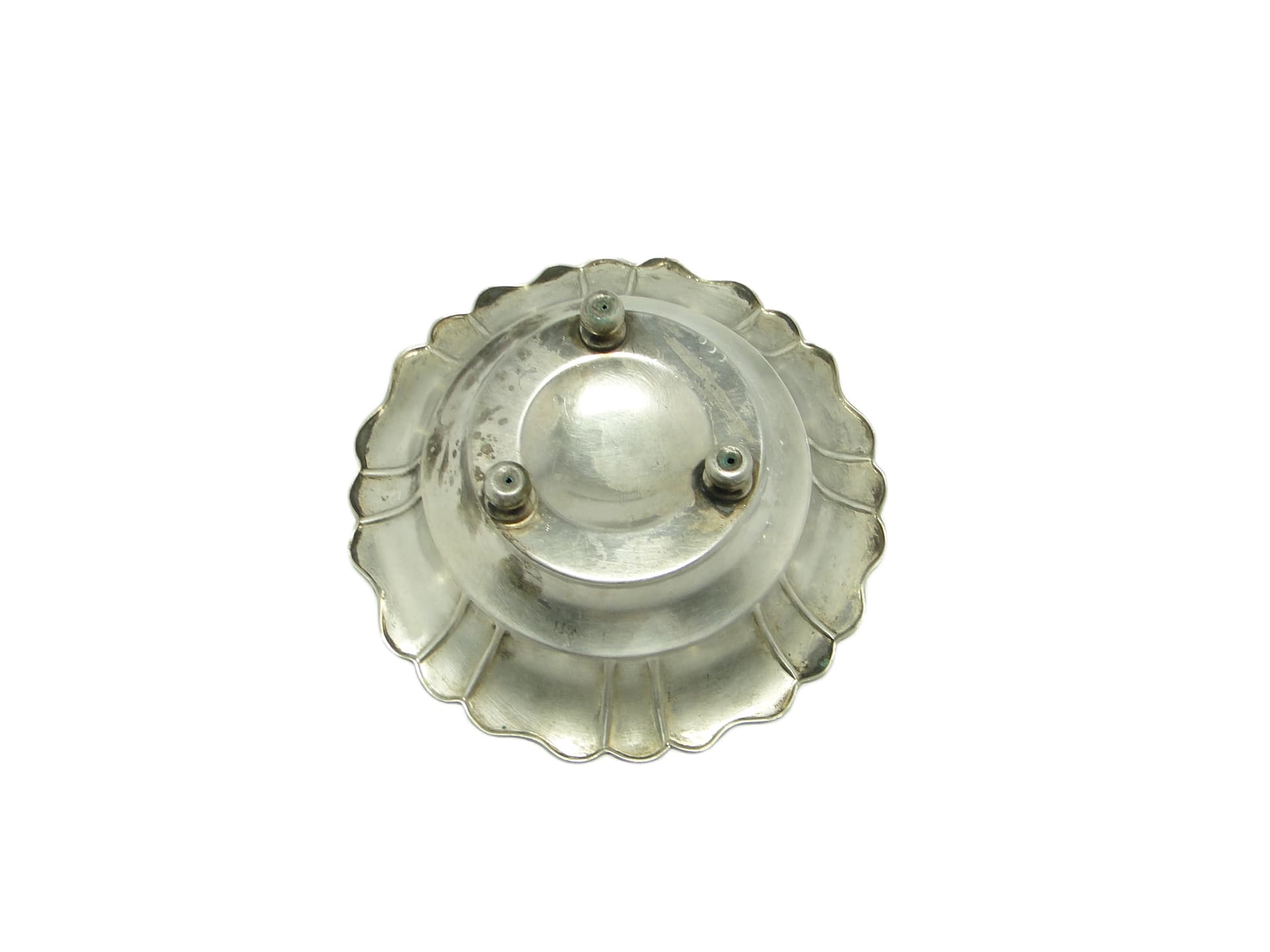 Art Deco platter, silver, Poland, 1950s. - 95743