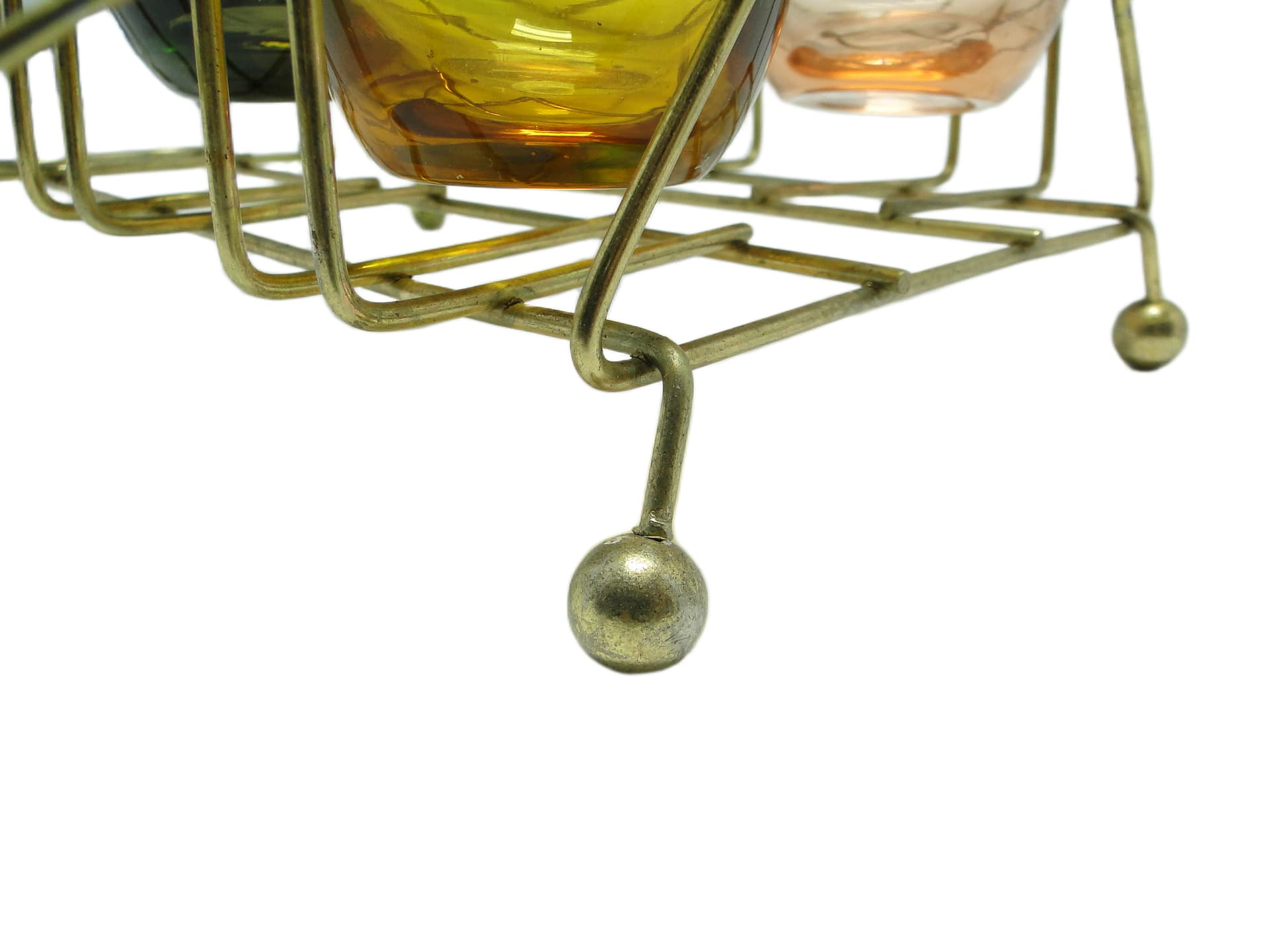 Kabaret na kieliszki, mid-century modern, szkło, Belgia, lata 60. - 95803