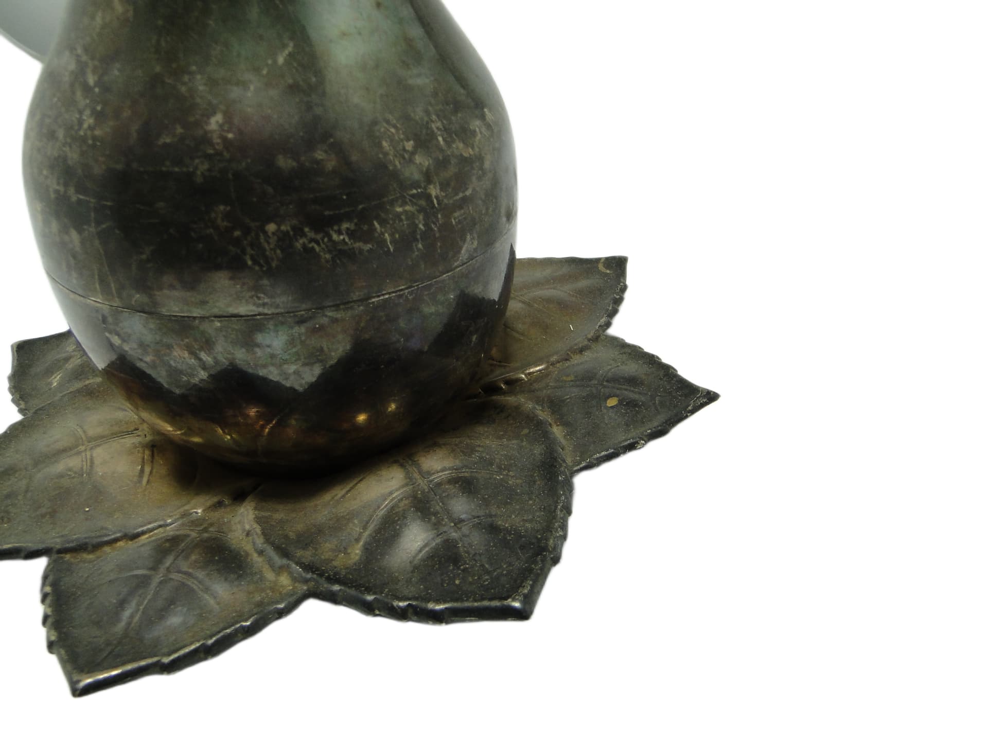 Cukiernica Art Nouveau, mosiądz srebrzony, Szandrik, Węgry, lata 30. - 95831