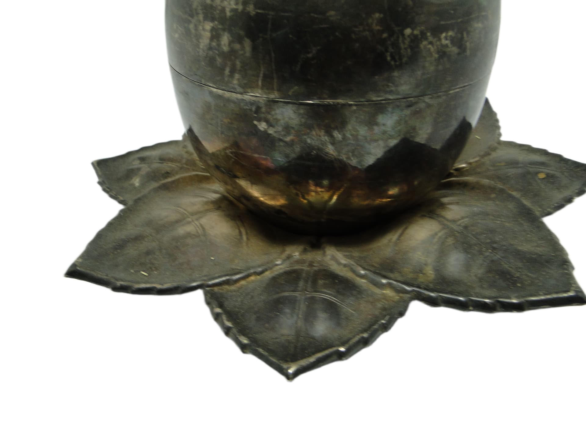 Cukiernica Art Nouveau, mosiądz srebrzony, Szandrik, Węgry, lata 30. - 95830