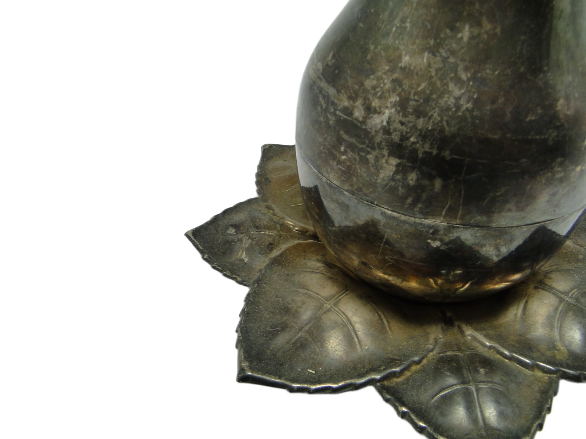 Cukiernica Art Nouveau, mosiądz srebrzony, Szandrik, Węgry, lata 30. - 95832