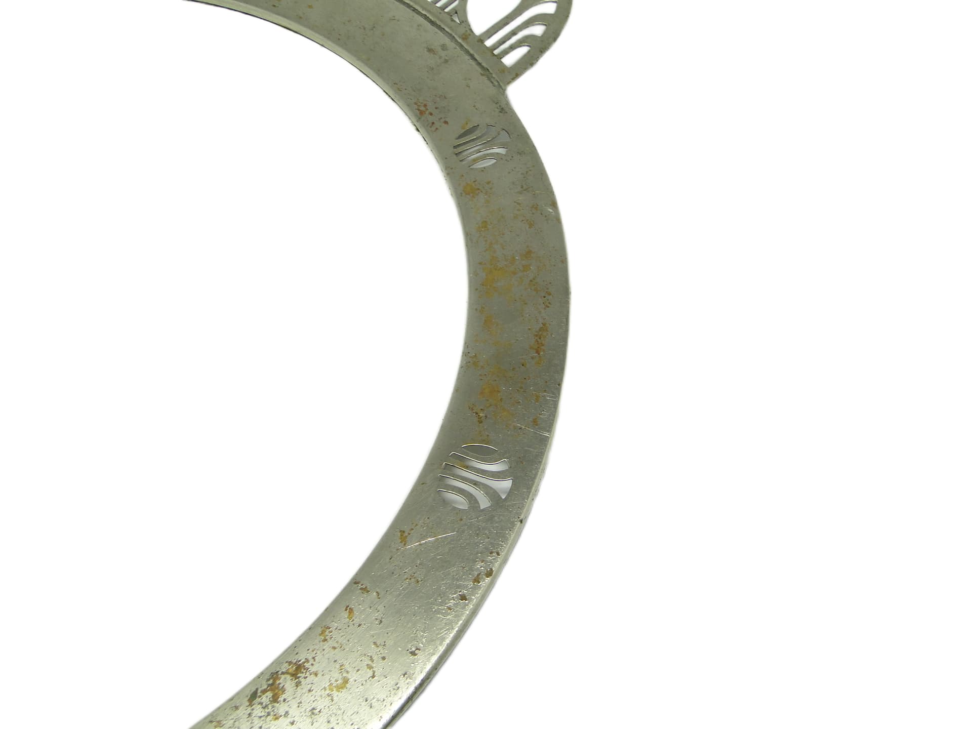 Art Nouveau tray, silver-plated brass, white porcelain, Austria, early 20th c. - 95859