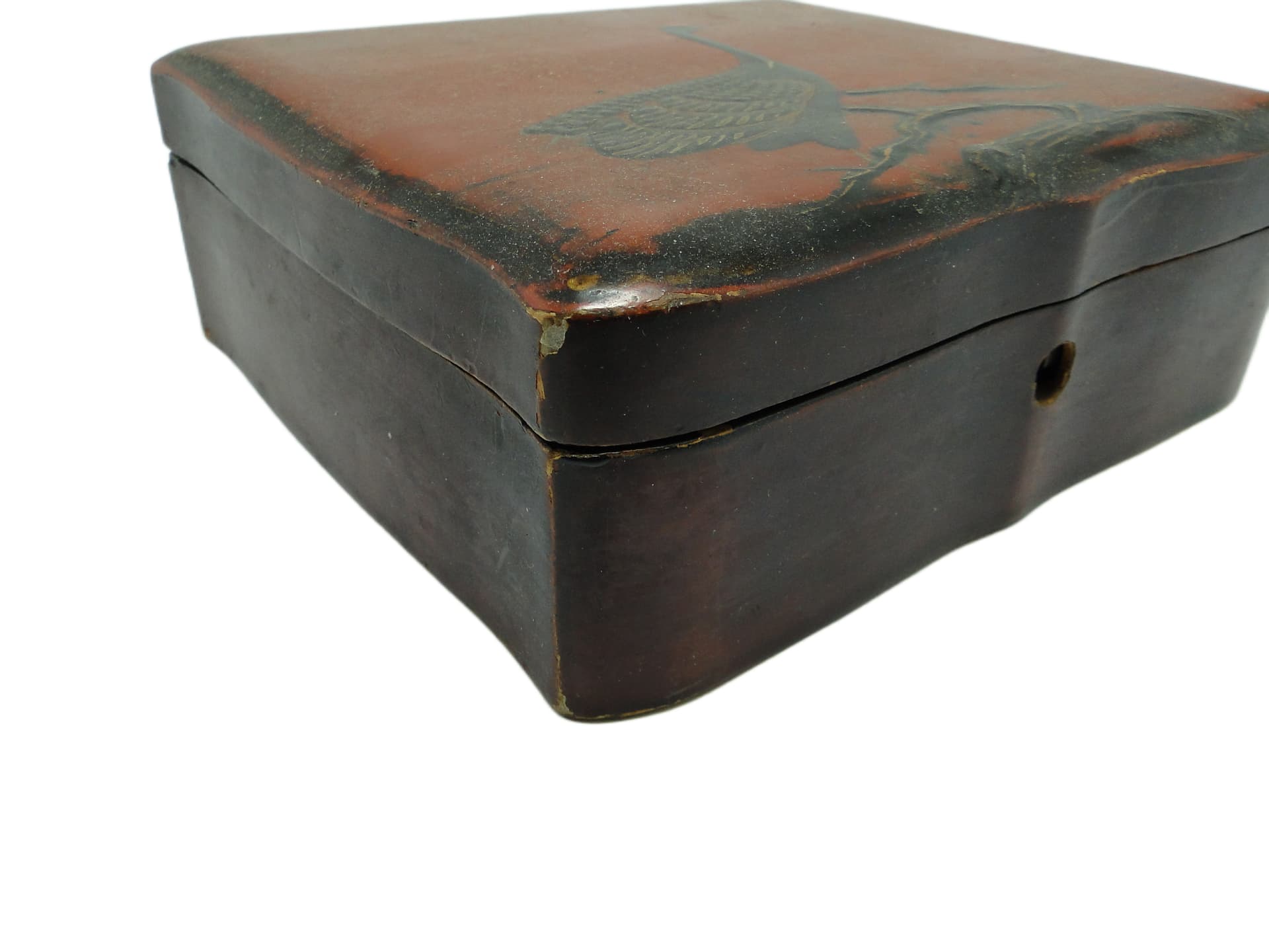 Pudełko, minimalizm, drewno lakierowane, Japonia, początek XX w. - 95905