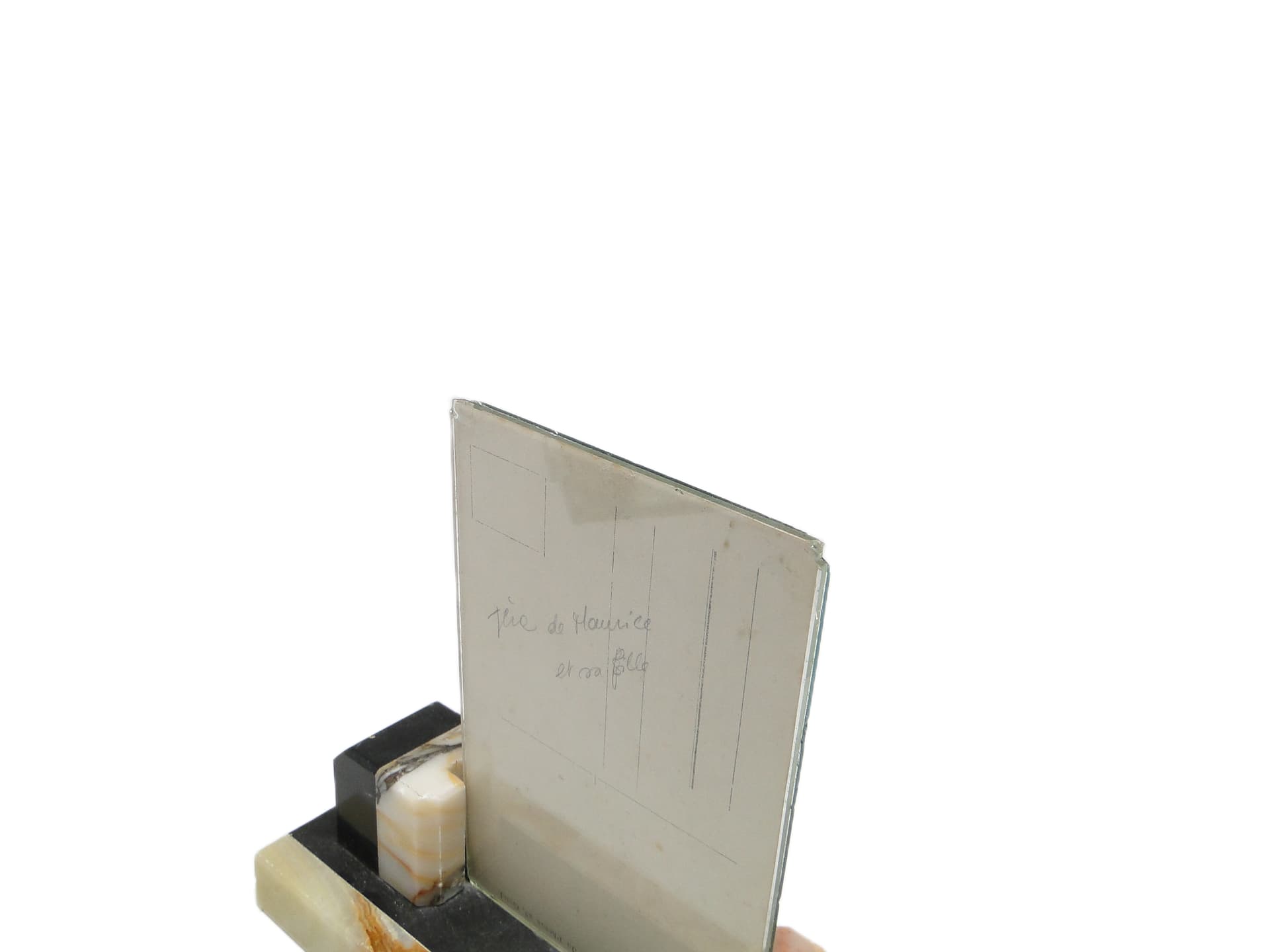 Art Deco photo frame, marble, Belgium, 1930s. - 95937