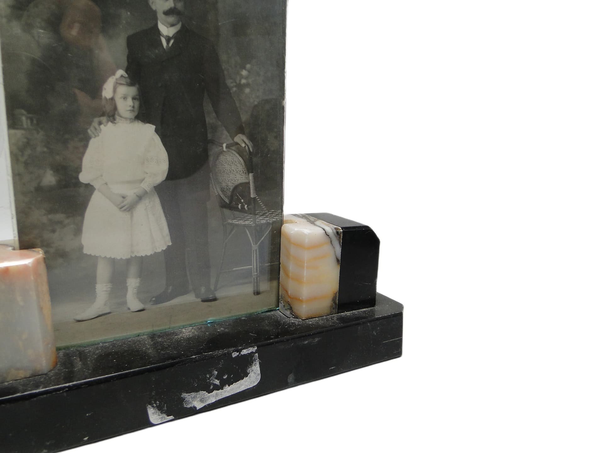 Art Deco photo frame, marble, Belgium, 1930s. - 95938