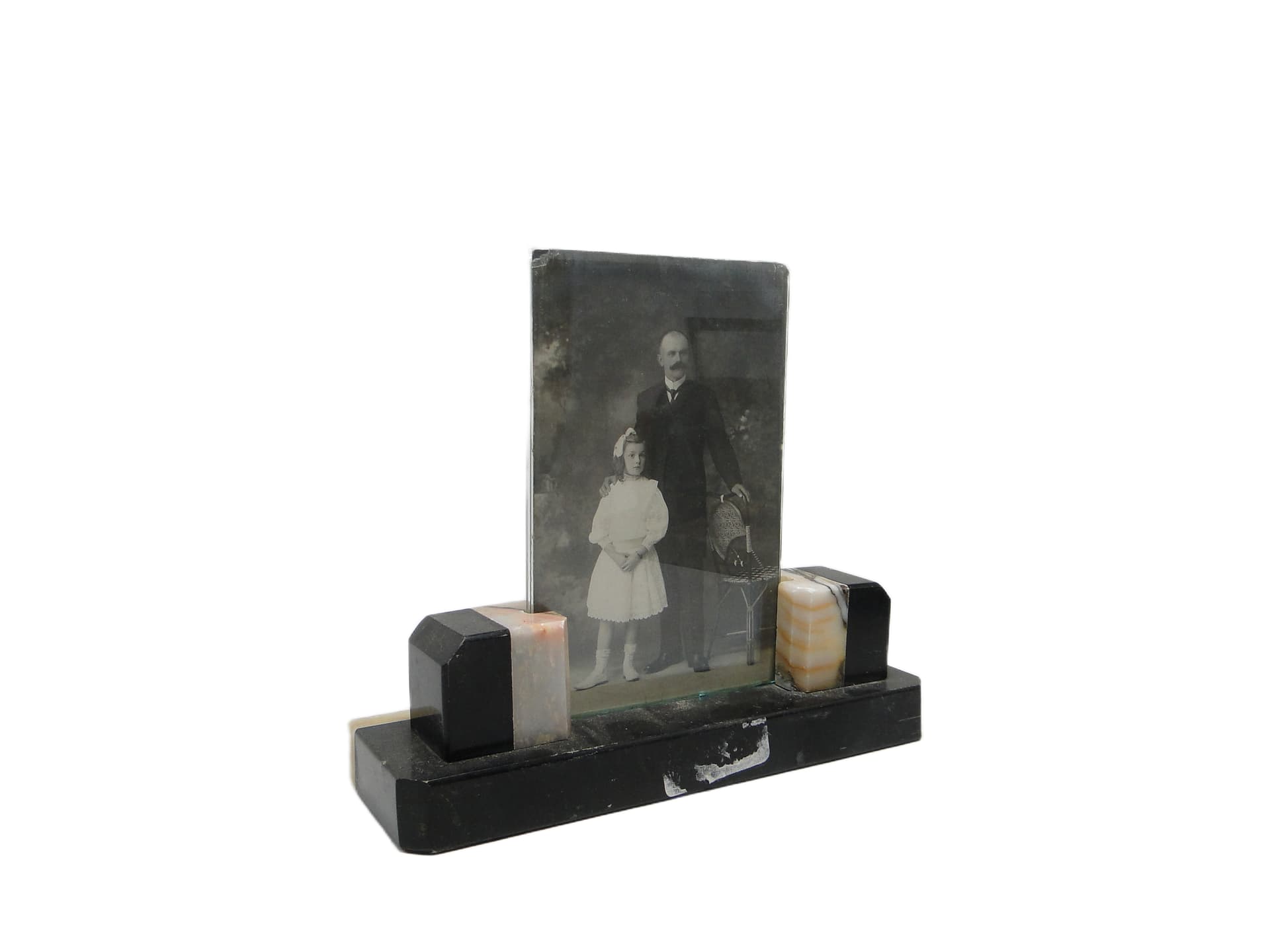 Art Deco photo frame, marble, Belgium, 1930s. - 95933