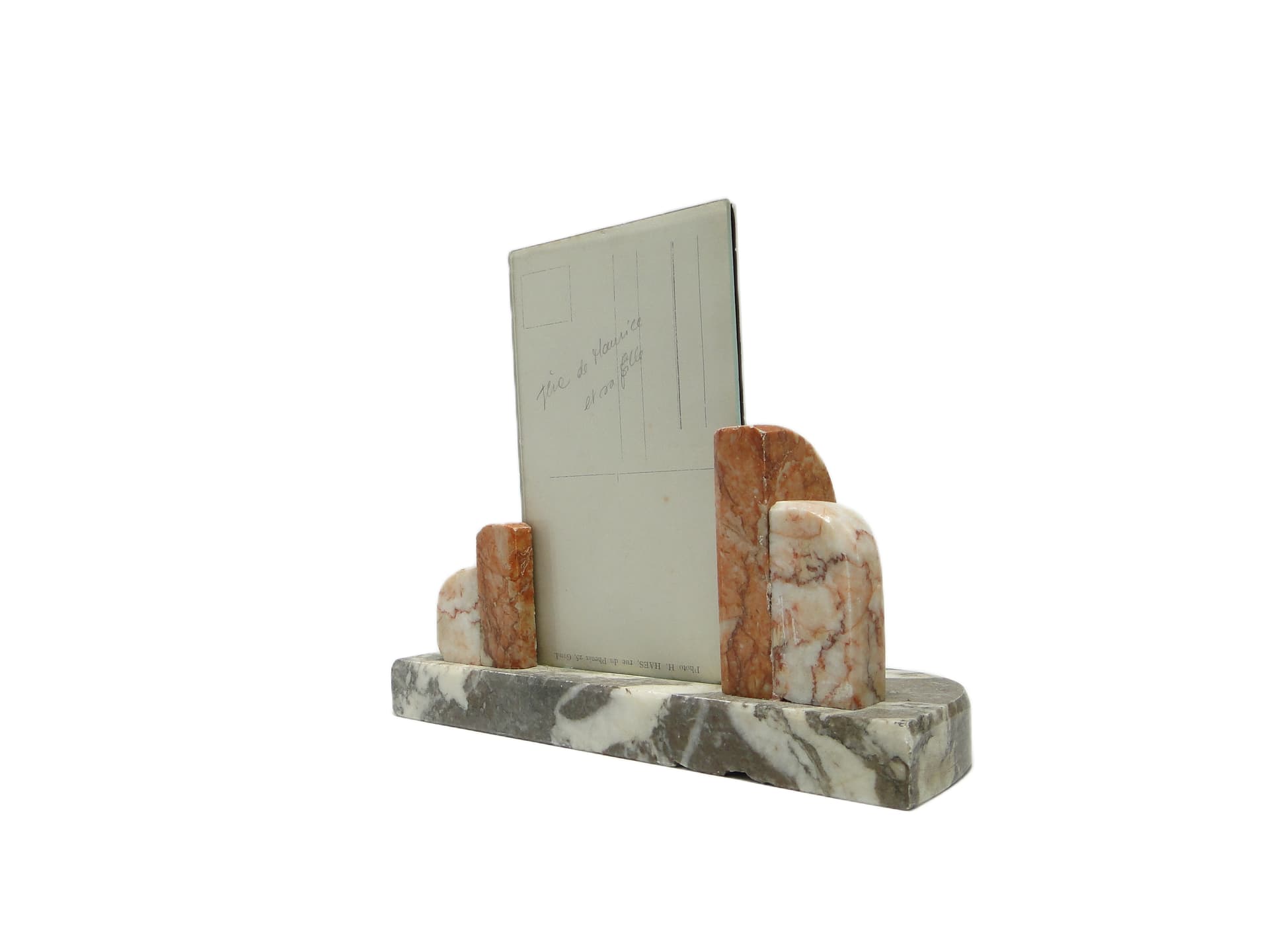 Art Deco photo frame, marble, Belgium, 1930s. - 95952