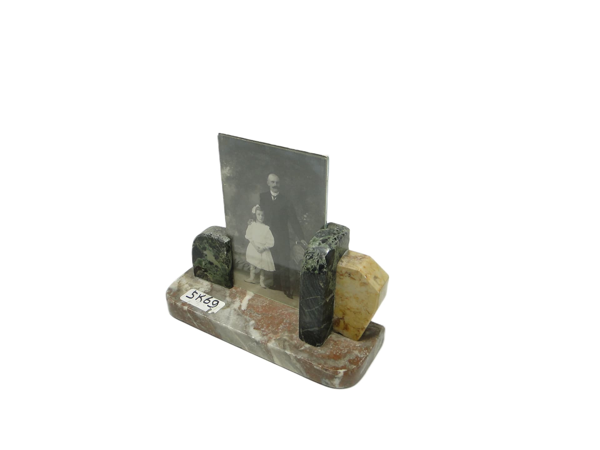 Art Deco photo frame, marble, Belgium, 1930s. - 95959