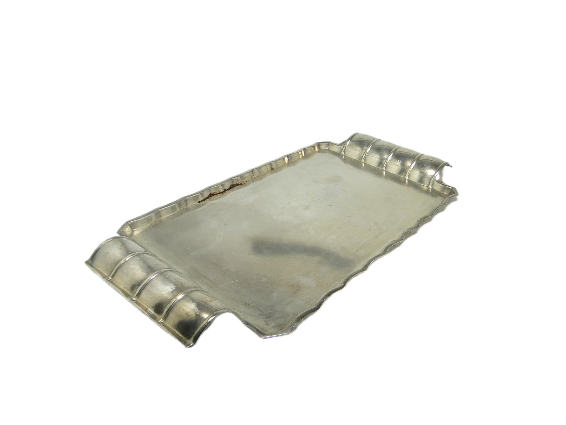 Art Deco tray, silver-plated brass, Szandrik, Hungary, 1930s. - 95992