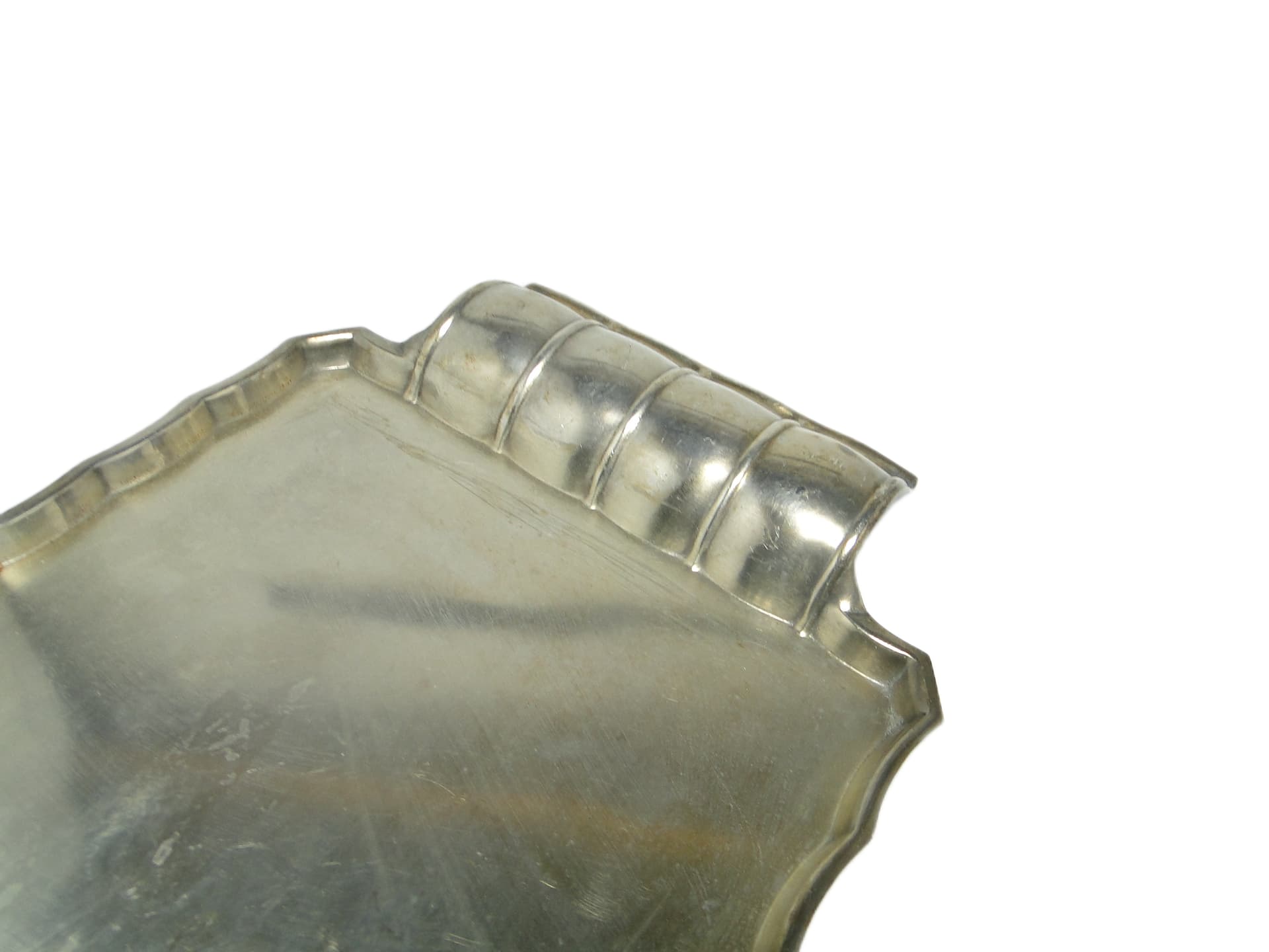 Art Deco tray, silver-plated brass, Szandrik, Hungary, 1930s. - 95998