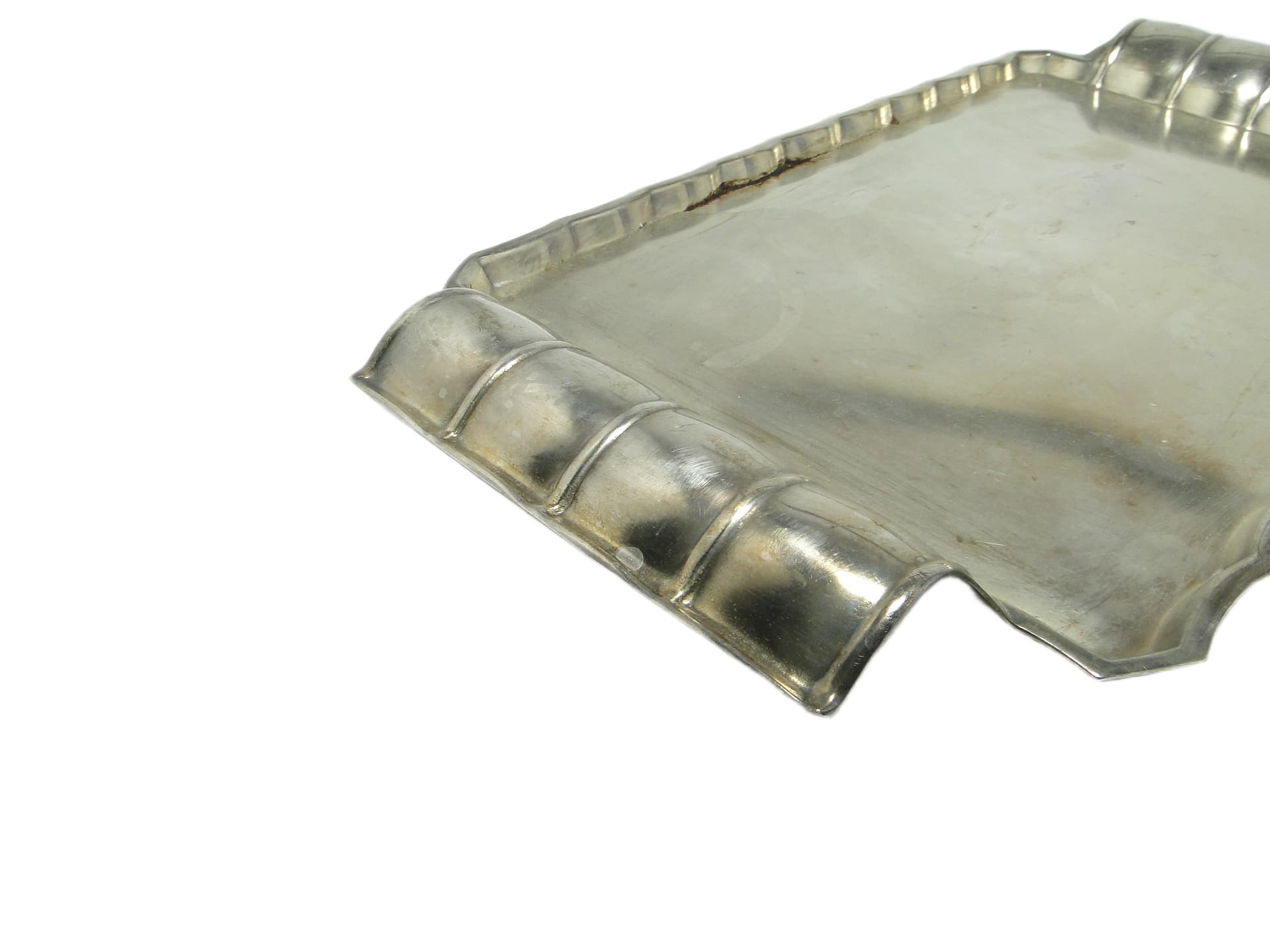 Art Deco tray, silver-plated brass, Szandrik, Hungary, 1930s. - 95997