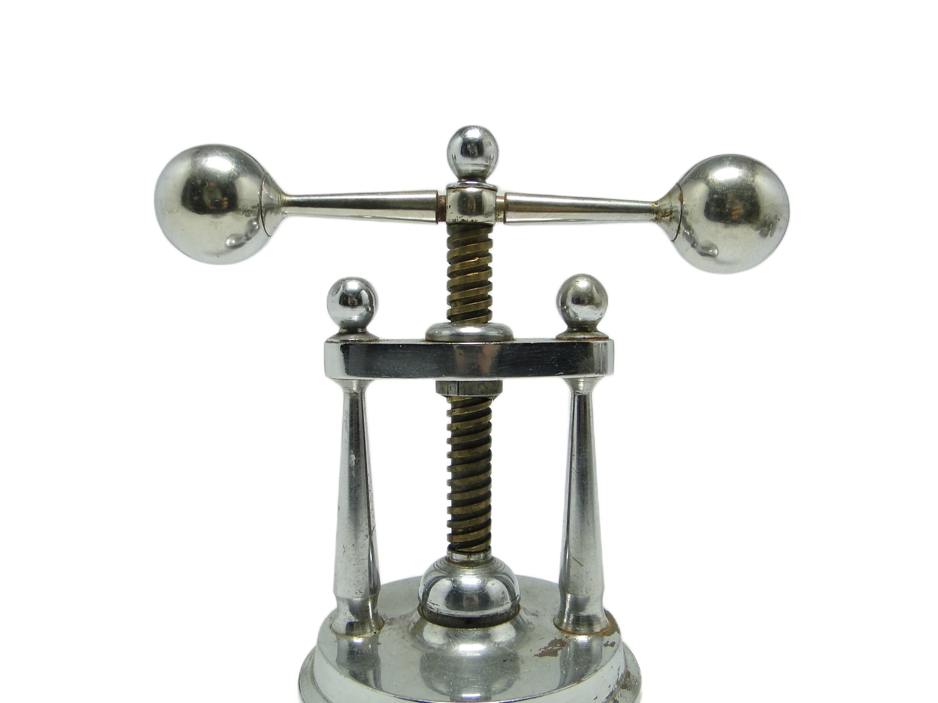 Dziadek do orzechów Art Deco, mosiądz chromowany, Niemcy, lata 30. - 96403