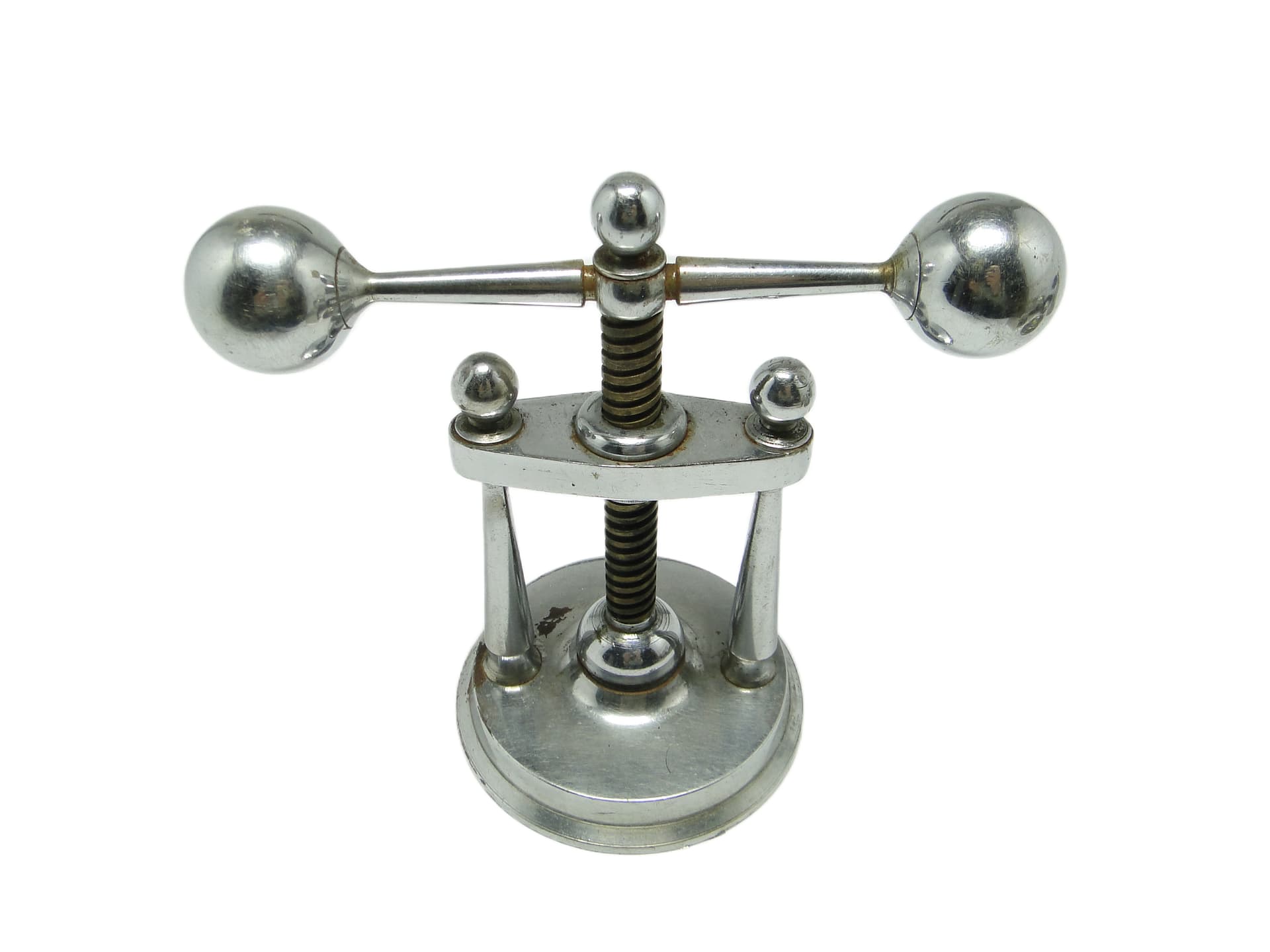 Dziadek do orzechów Art Deco, mosiądz chromowany, Niemcy, lata 30. - 96411