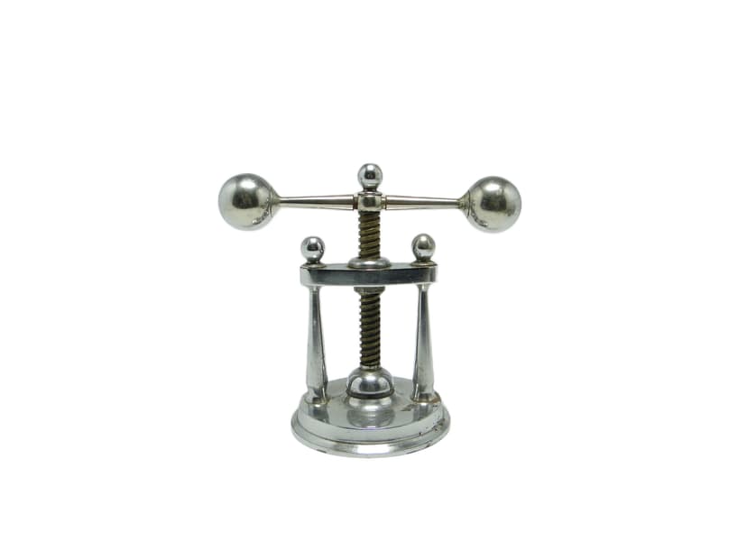 Dziadek do orzechów Art Deco, mosiądz chromowany, Niemcy, lata 30.