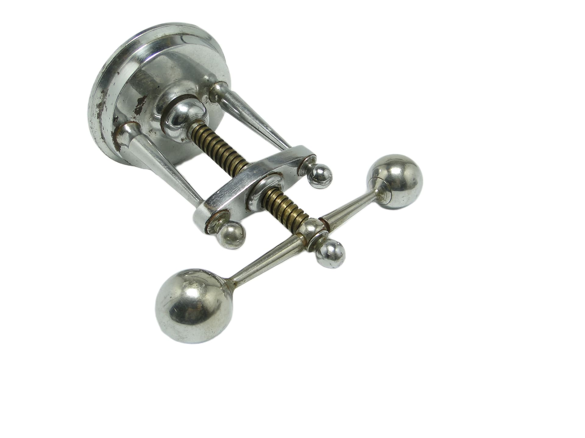 Dziadek do orzechów Art Deco, mosiądz chromowany, Niemcy, lata 30. - 96406