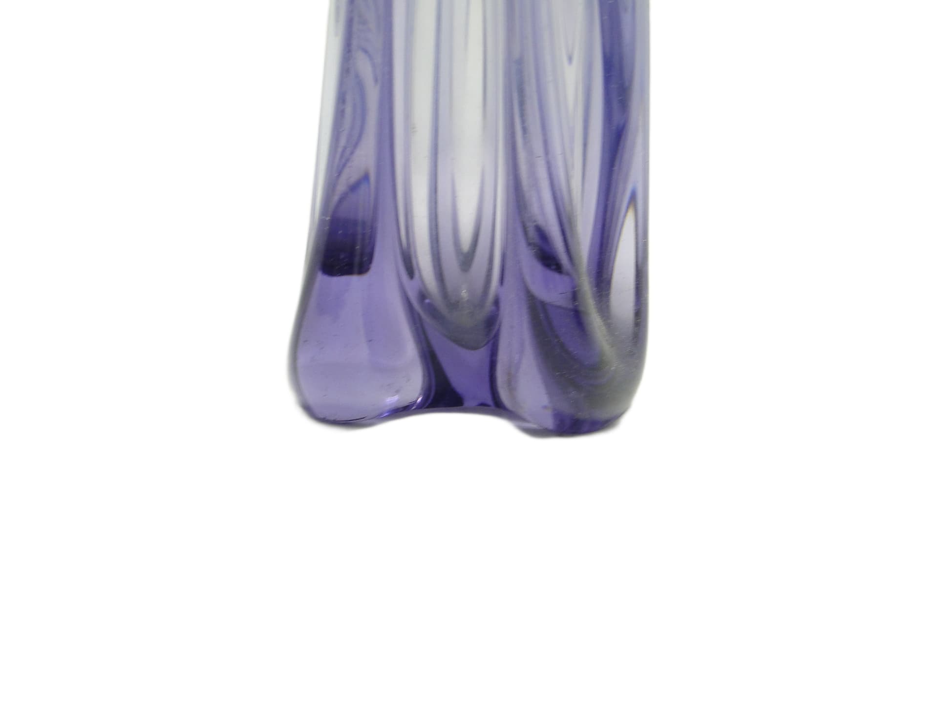 Wazon Glut, mid-century modern, szkło fioletowe, proj. J. S. Drost, Ząbkowice, Polska, lata 70. - 96324